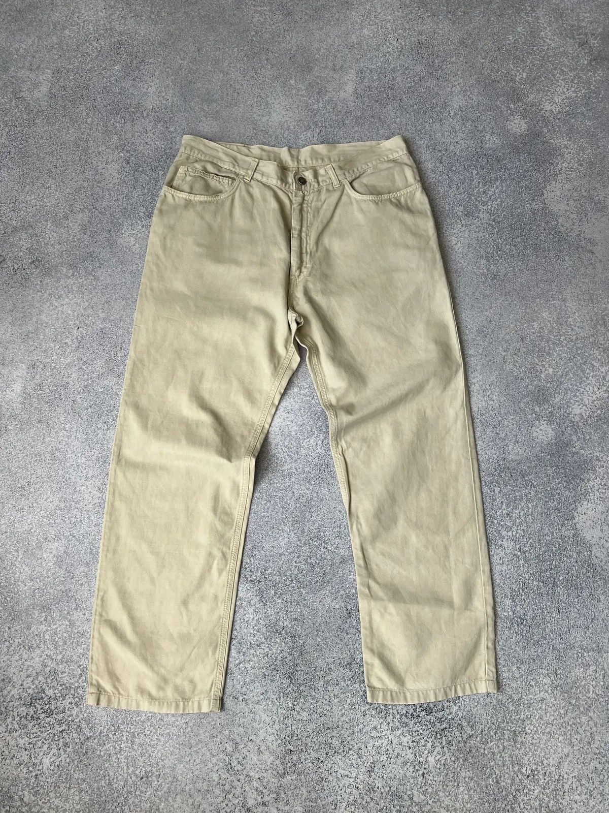 Designer × Loro Piana × Vintage Vintage Men's Loro Piana Cotton Chino Pants Beige Size US 32 / EU 48 - 2 Thumbnail