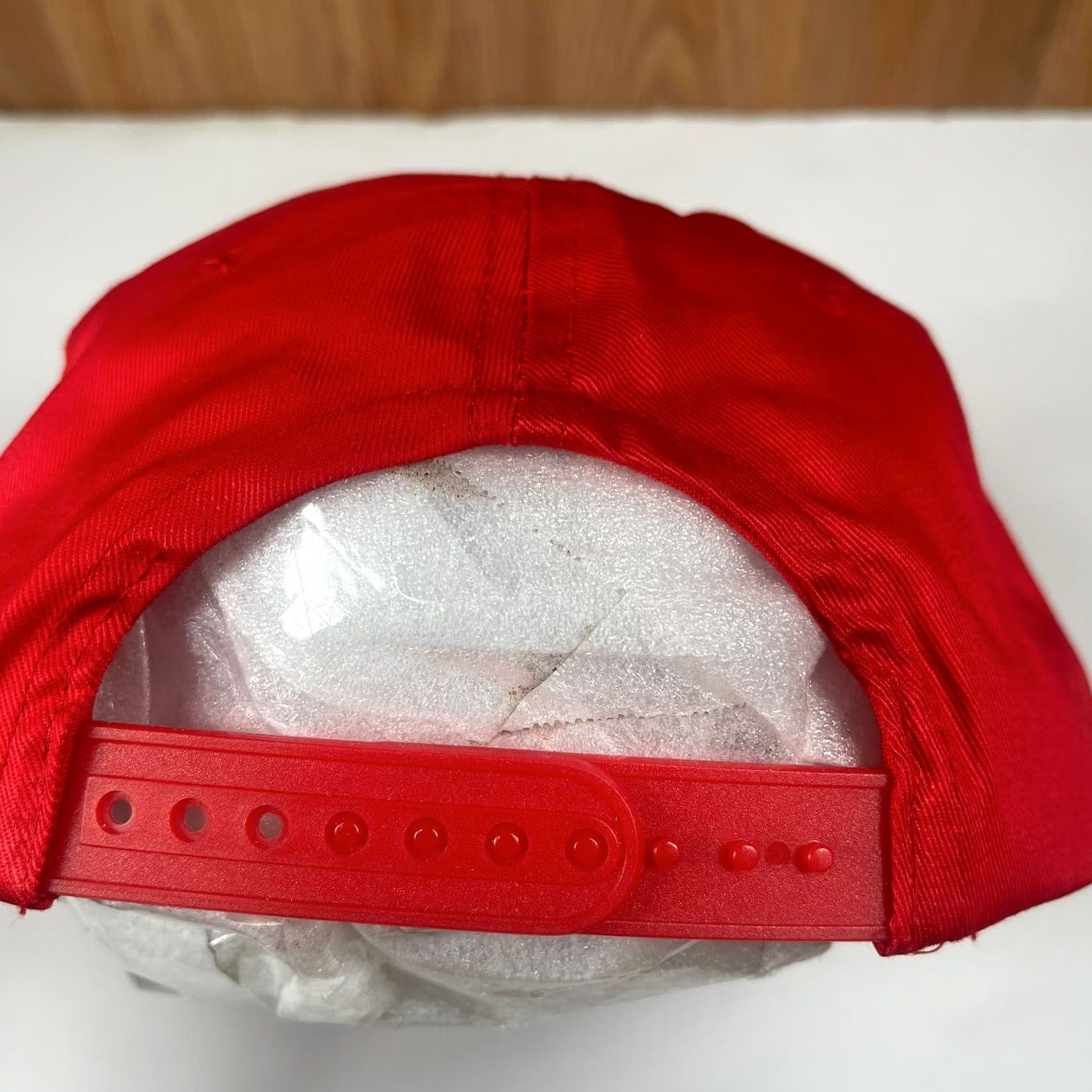 Roper VINTAGE Leighton A White Contracting Services Red Snapback Rope Trucker Hat Cap Men Size ONE SIZE - 7 Thumbnail