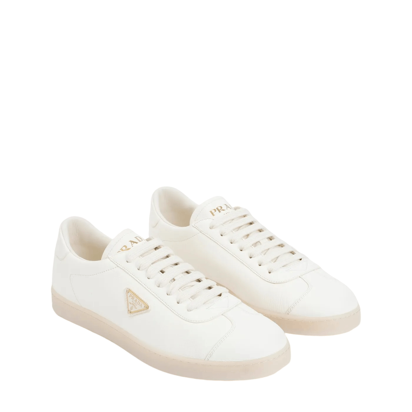 Prada PRADA Lane Ivory Leather Sneakers New And Authentic Size US 9.5 / EU 42-43 - 3 Thumbnail