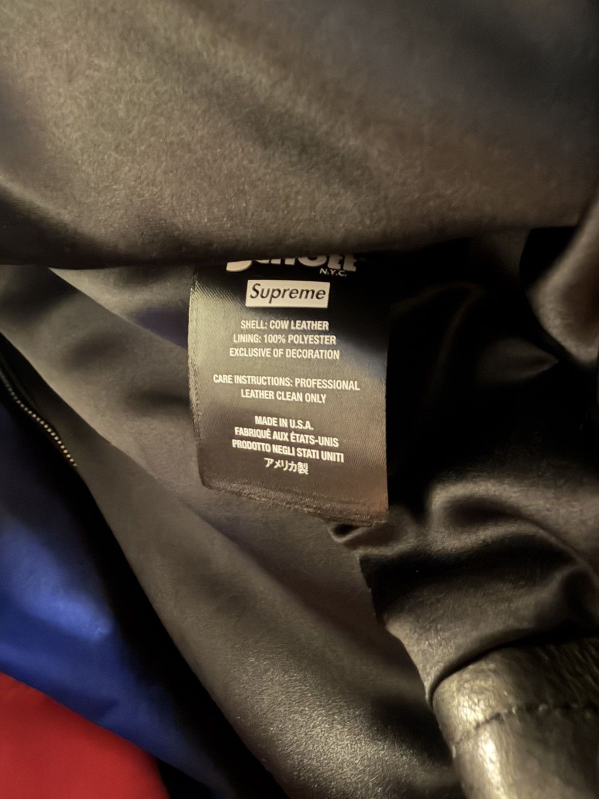 Schott × Supreme Supreme/Schott Leather Clip Jacket Size US M / EU 48-50 / 2 - 7 Thumbnail