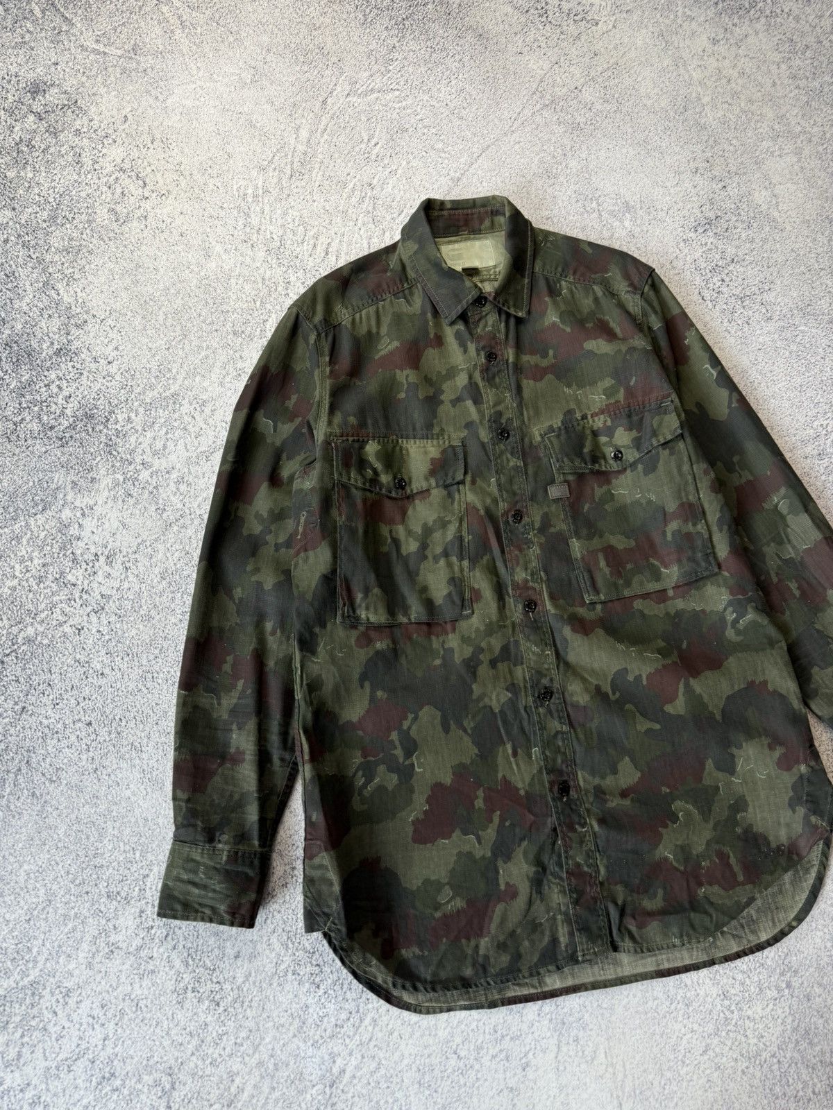 G-Star Vintage G Star Raw Multicam Thick Shirt Size M Size US M / EU 48-50 / 2 - 2 Thumbnail