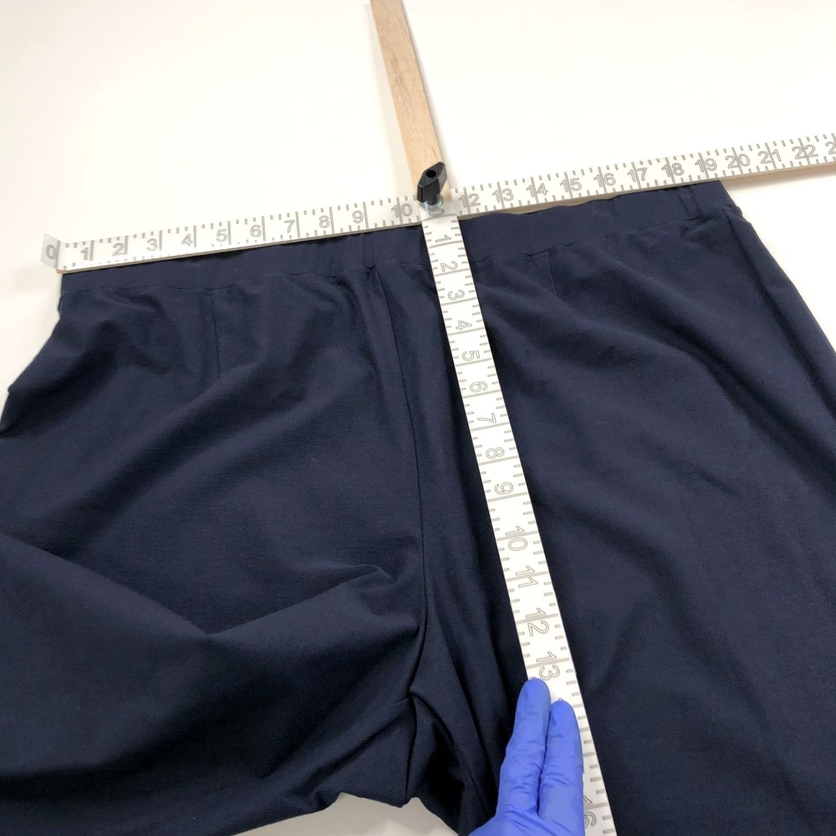 Eileen Fisher Eileen Fisher Crepe Pull On Plus 2X High Rise Viscose Pants Blue Size 40" / US 18 - 4 Thumbnail