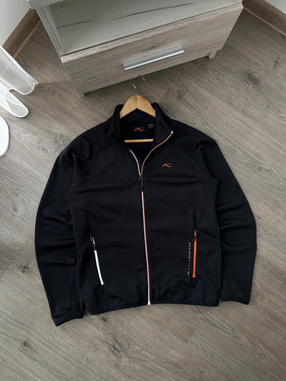 KJUS × Vintage Vintage Kjus Outdoor Black Big Logo Zip Hoodie Size US S / EU 44-46 / 1 - 2 Thumbnail