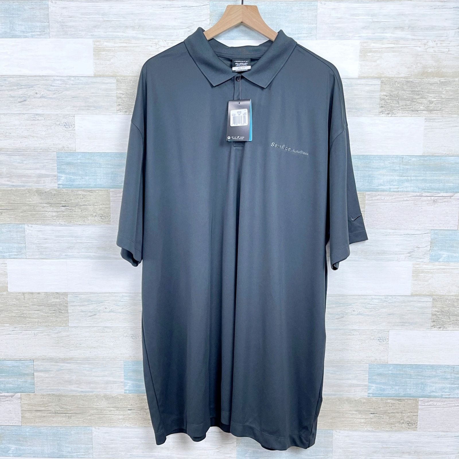 Nike Safelite AutoGlass Nike Dri Fit Polo Shirt Gray Mens 3XL Size US XXL / EU 58 / 5 - 1 Thumbnail