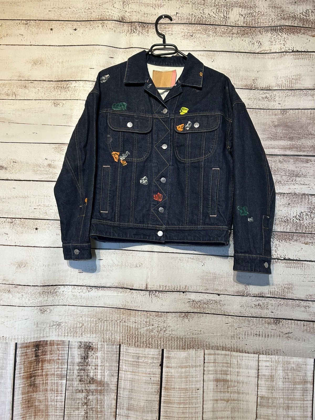 Image of Acne Studios Denim Jacket in Navy, Women's (Size XS)