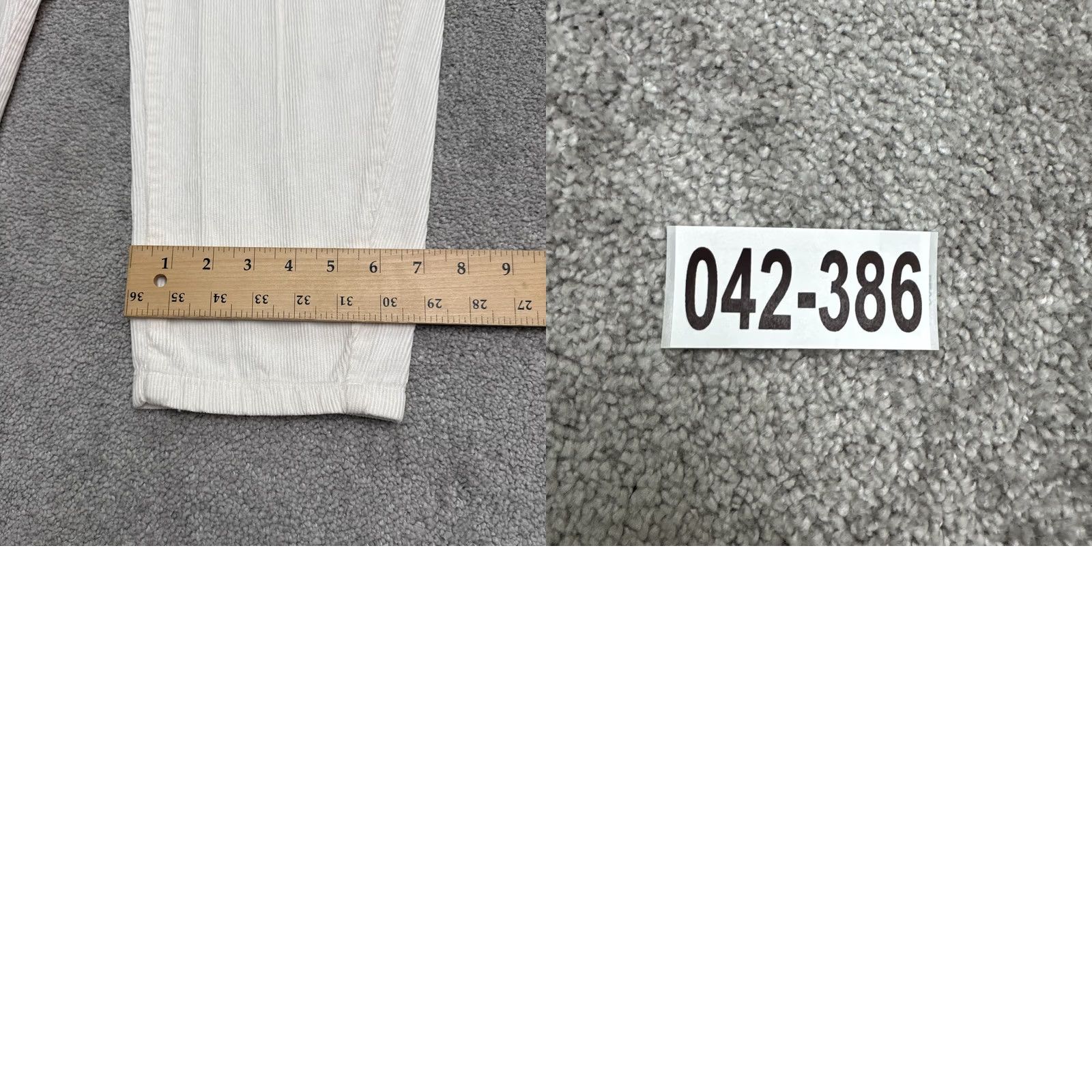 Zara Zara Paperbag Corduroy Barrel Pants Womens 4 Cream High Rise Elastic Waist 25x25 Size 27" / US 4 / IT 40 - 9 Thumbnail