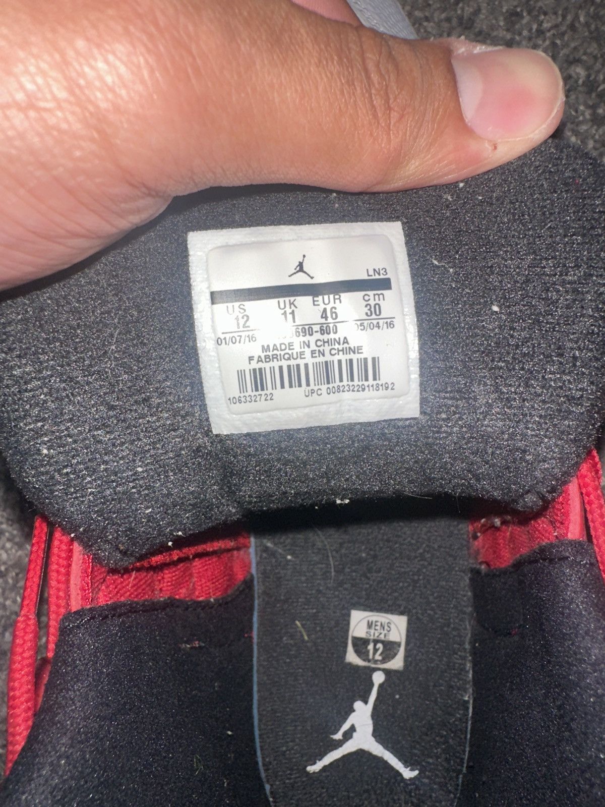 Jordan Brand Jordan 12 retro gym red Size US 12 / EU 45 - 1 Thumbnail