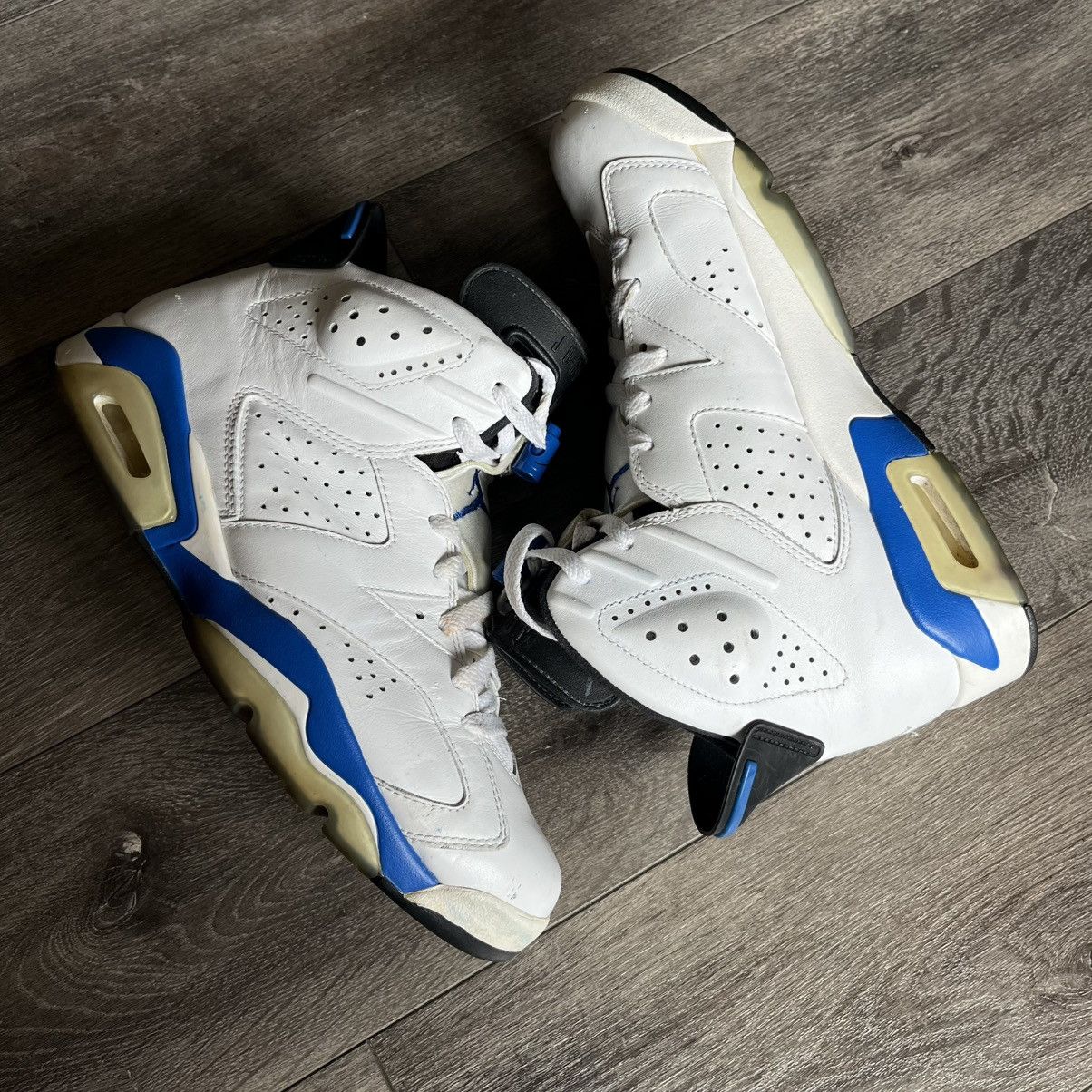 Jordan Brand × Nike Air Jordan 6 VI Retro Sport Blue 2014 Men’s Size 9.5 Shoes Size US 9.5 / EU 42-43 - 1 Thumbnail