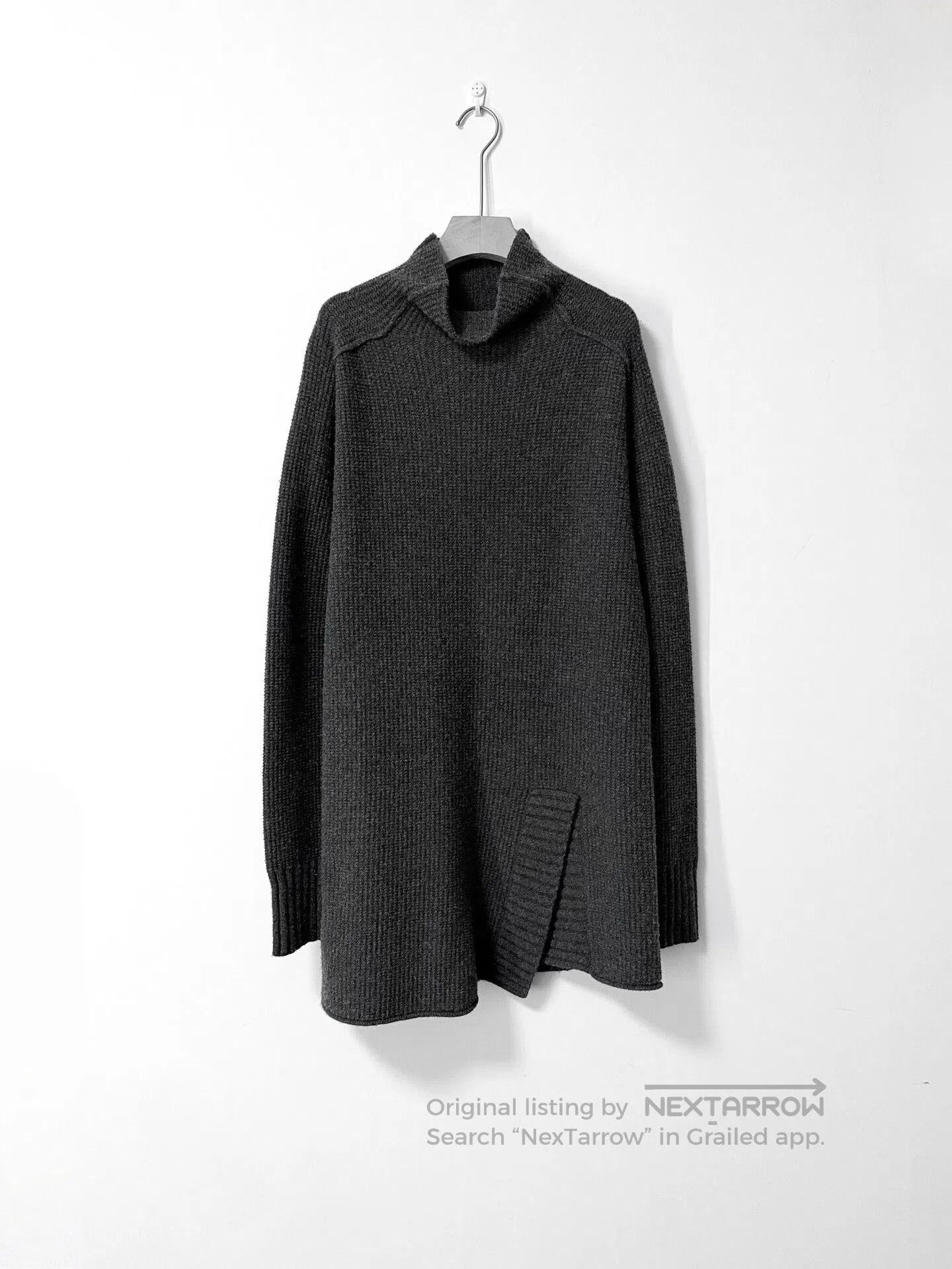 Japanese Brand Dark Deconstructed High Neck Sweater. Size US L / EU 52-54 / 3 - 2 Thumbnail