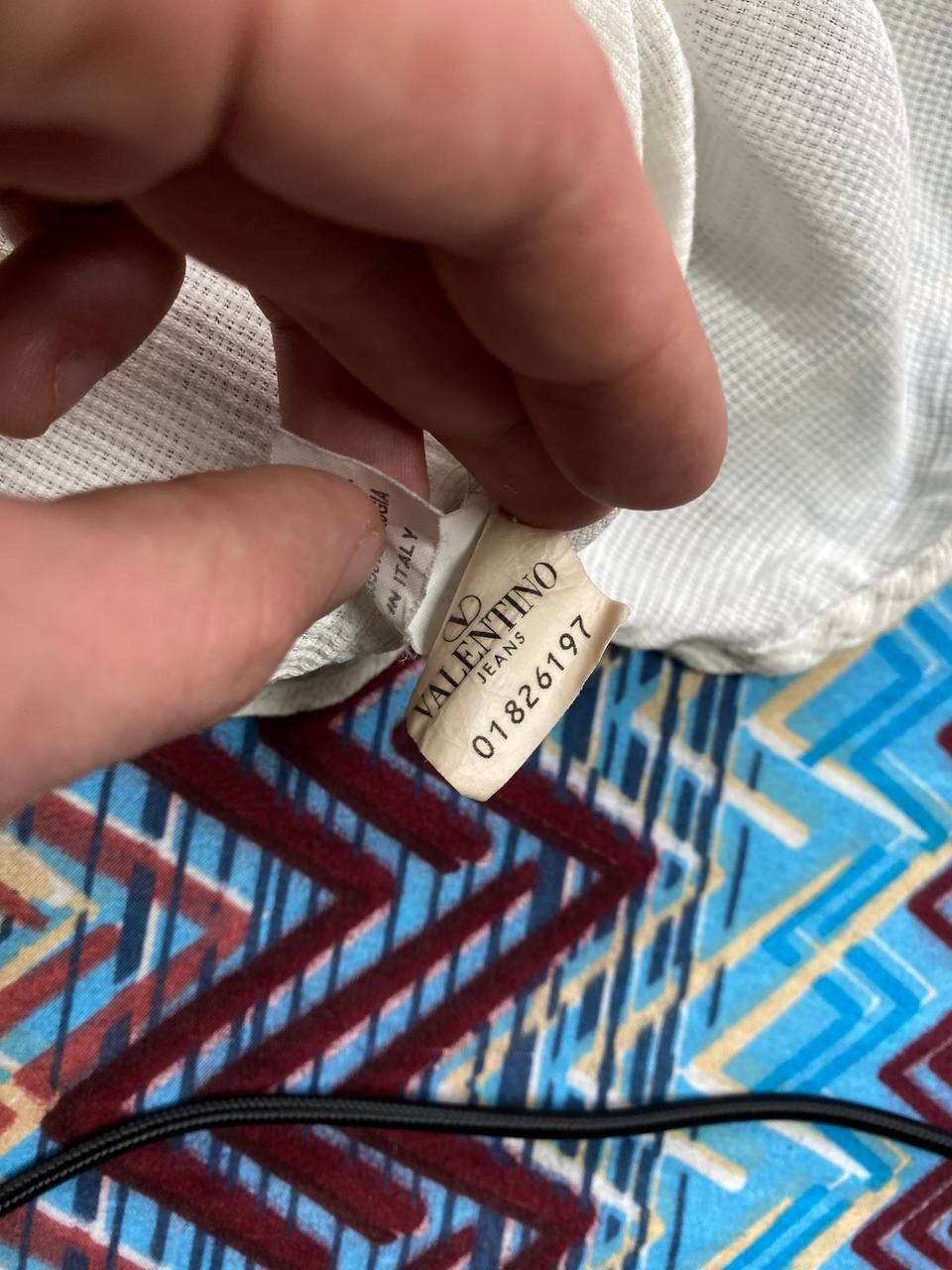 Valentino × Vintage Vintage Valentino Light Blue Pocket Logo Button Up Shirt Size US XL / EU 56 / 4 - 17 Thumbnail
