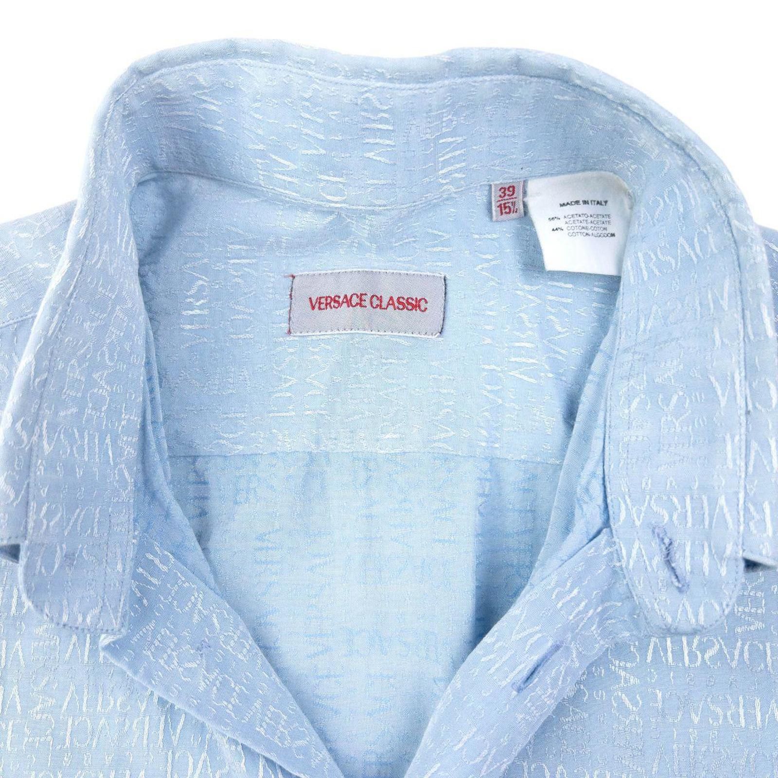 Versace Vintage 2000s Versace Classic Monogram Long Sleeve Shirt M Size US M / EU 48-50 / 2 - 3 Thumbnail