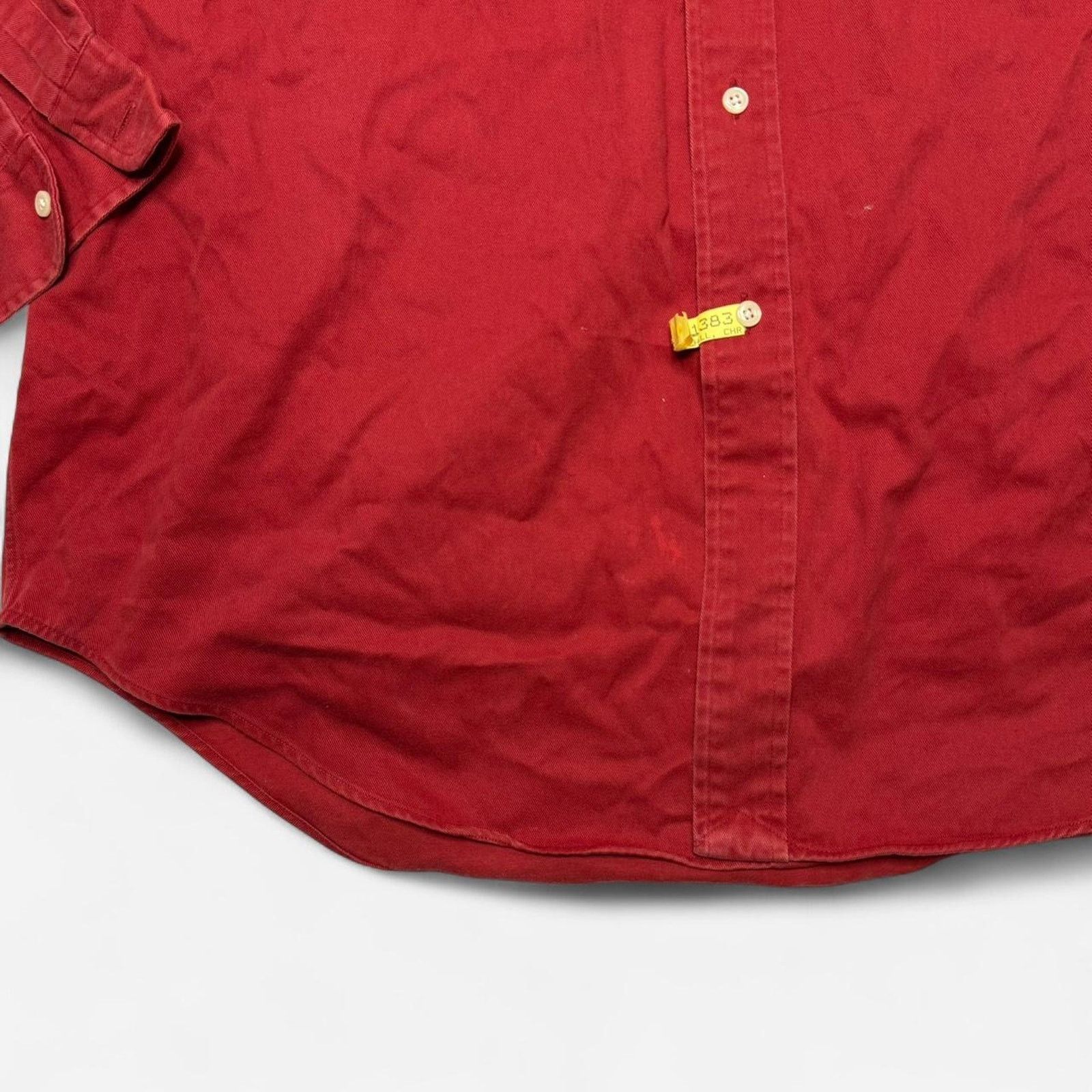 Ralph Lauren Ralph Lauren Blake Red Cotton Button Long Sleeve Shirt Men L Size US L / EU 52-54 / 3 - 5 Thumbnail