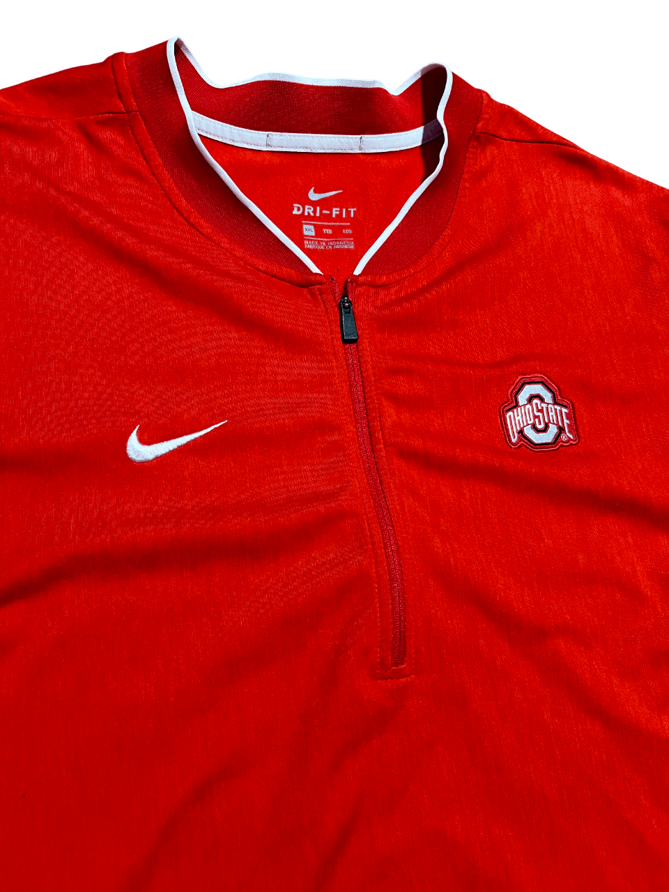 Nike Ohio State Buckeyes Nike Half Zip Pullover Long Sleeve Shirt Size US XXL / EU 58 / 5 - 2 Thumbnail
