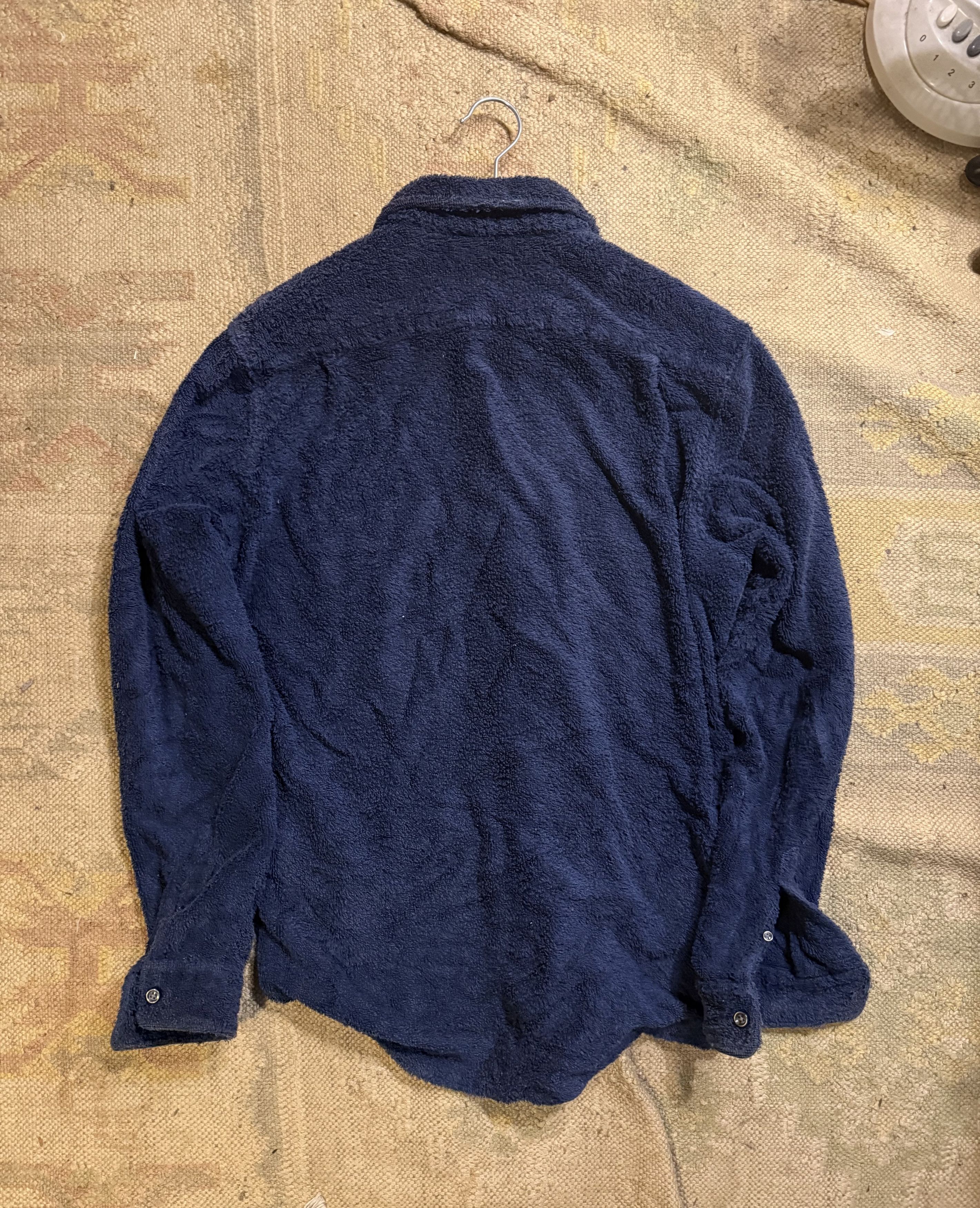 Our Legacy Navy Terry Cloth Button Down Long Sleeve Size US S / EU 44-46 / 1 - 2 Thumbnail
