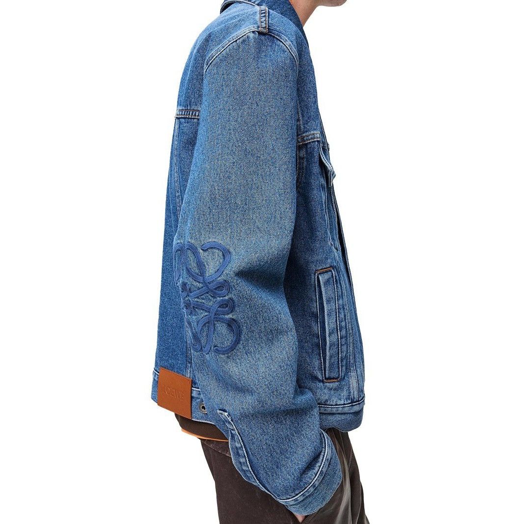 Loewe LOEWE Anagram Blue Denim Jacket New & Authentic (Men's size: Size US XXS / EU 40 - 3 Thumbnail