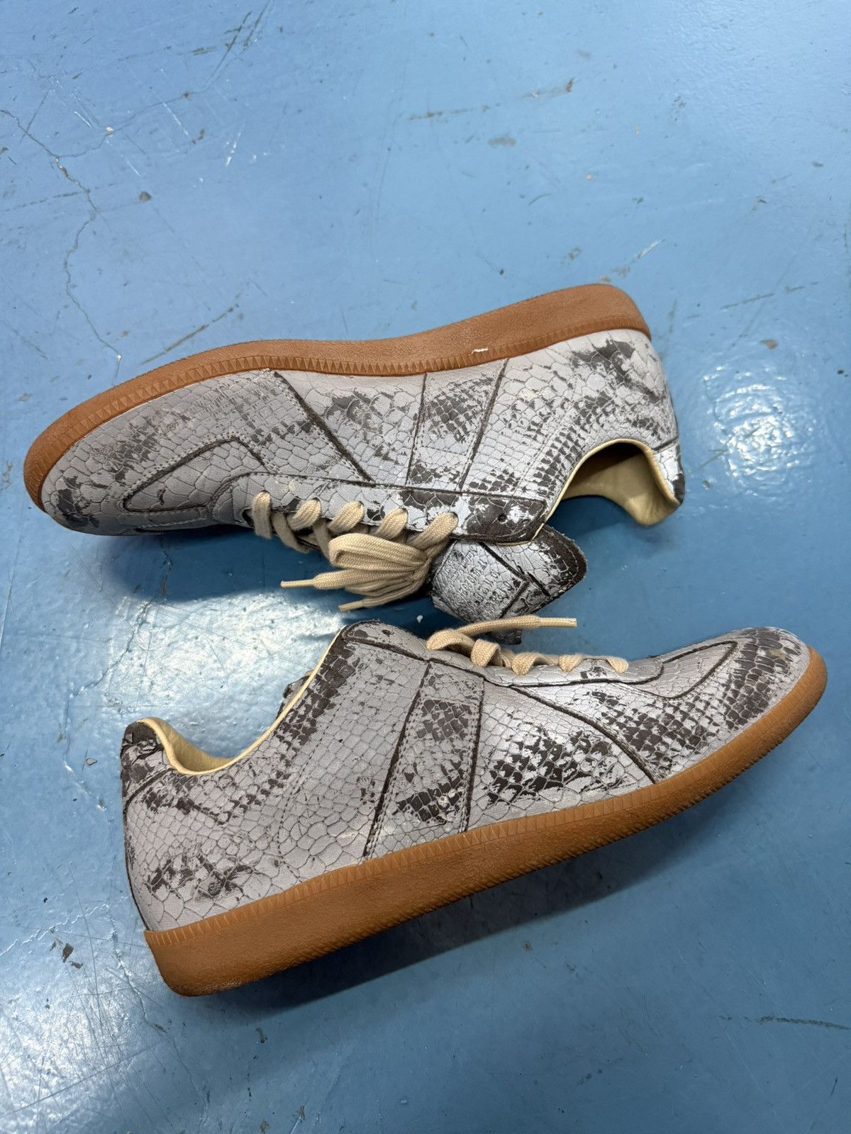 Maison Margiela MARGIELA 3M SNAKE SKIN GAT LOW Size US 12 / EU 45 - 2 Thumbnail