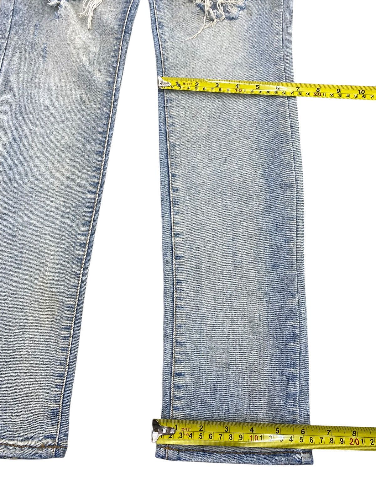 Guess Guess Acid Light Wash Style Ripped Jeans Size US 30 / EU 46 - 7 Thumbnail