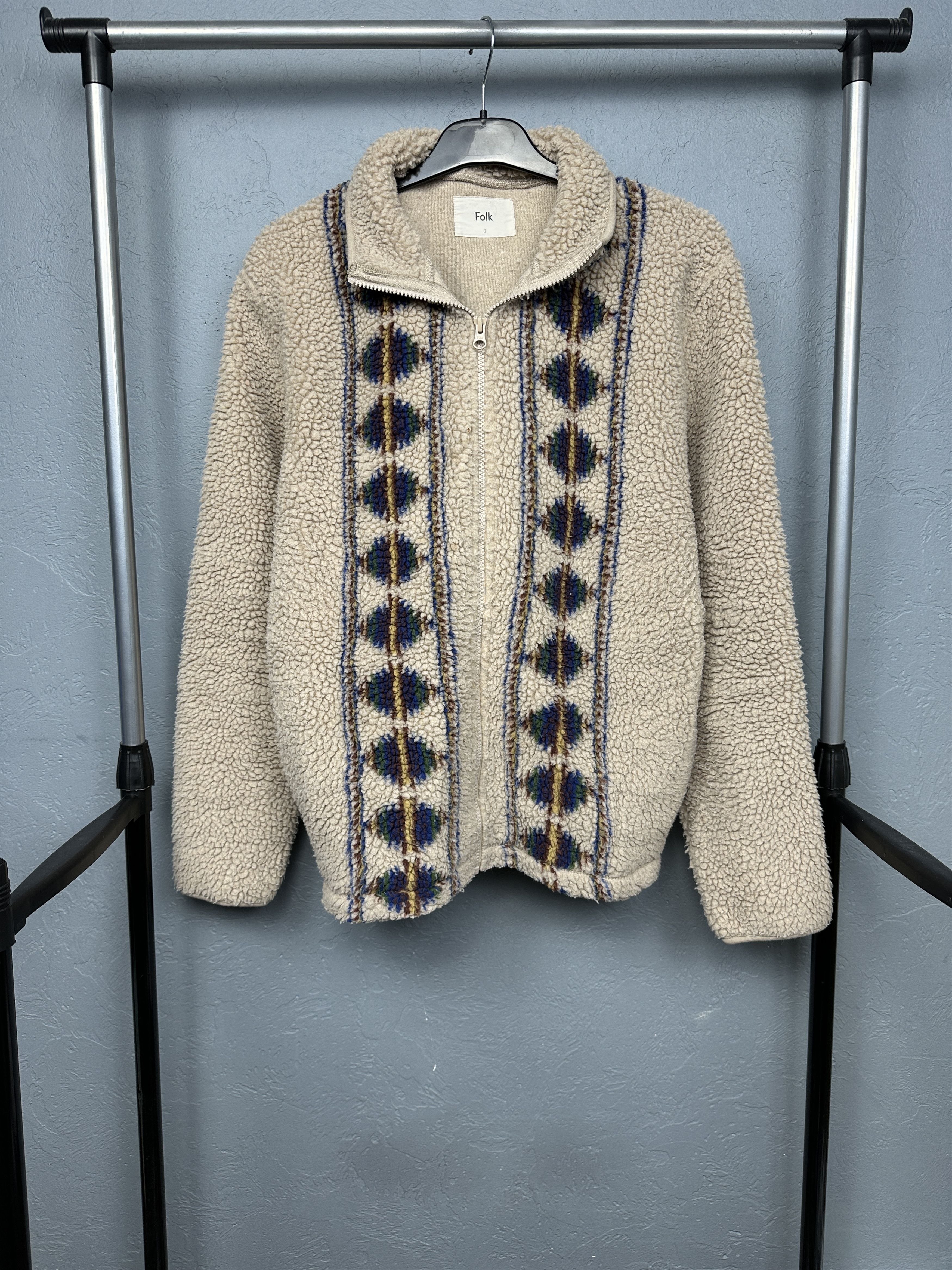 Folk Folk Teddy Bear Sherpa Fleece Jacket Size US M / EU 48-50 / 2 - 1 Thumbnail