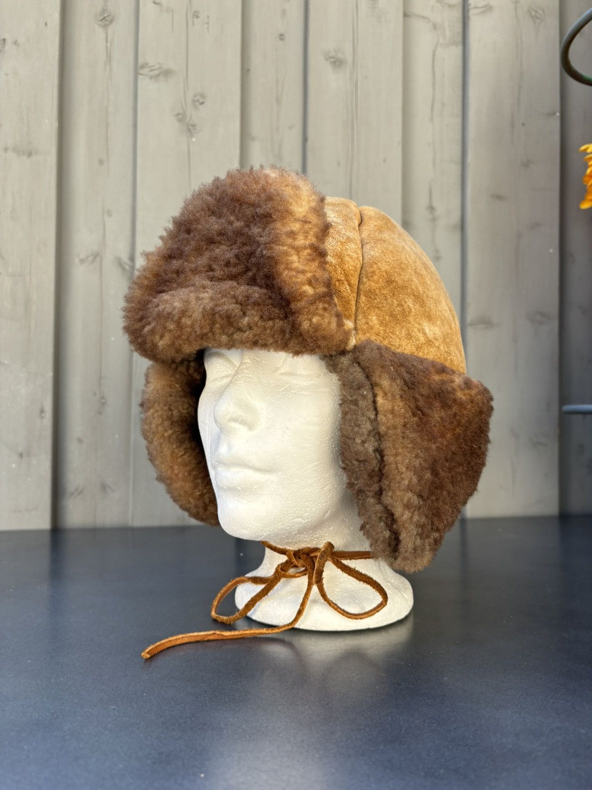 Vintage Vintage Shearling Trapper Sheepskin Ushanka Aviator Hunting Size ONE SIZE - 7 Thumbnail