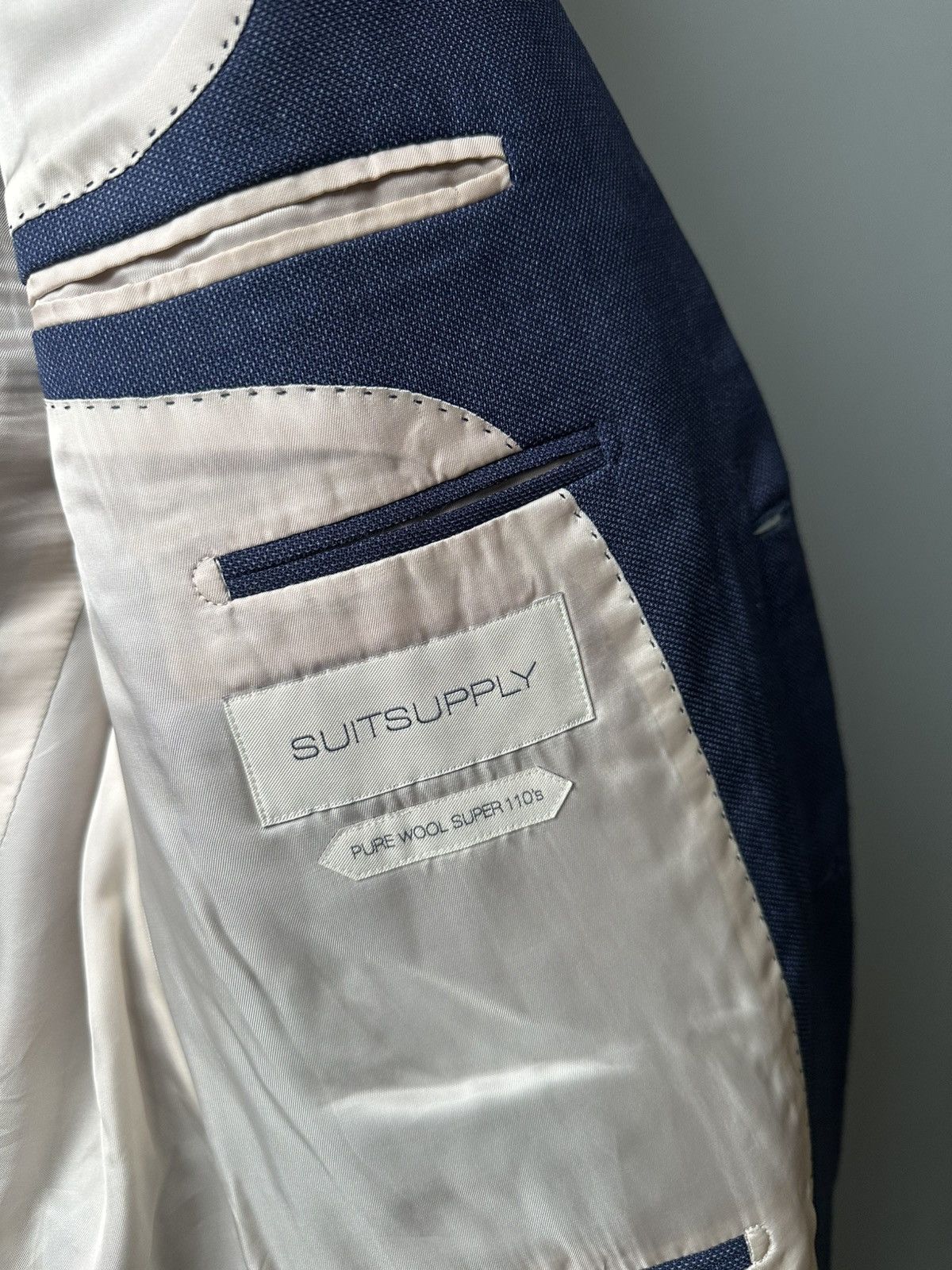 Suitsupply Suitsupply Lazio Single Breasted Navy S110 Size 42R - 4 Thumbnail