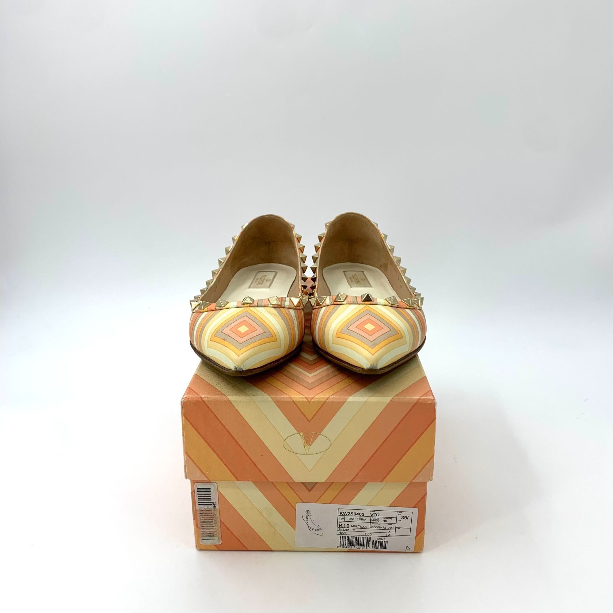 Valentino Valentino Colorblock Studded Pointed Flat Casual Shoes (Size Size US 6.5 / IT 36.5 - 6 Thumbnail