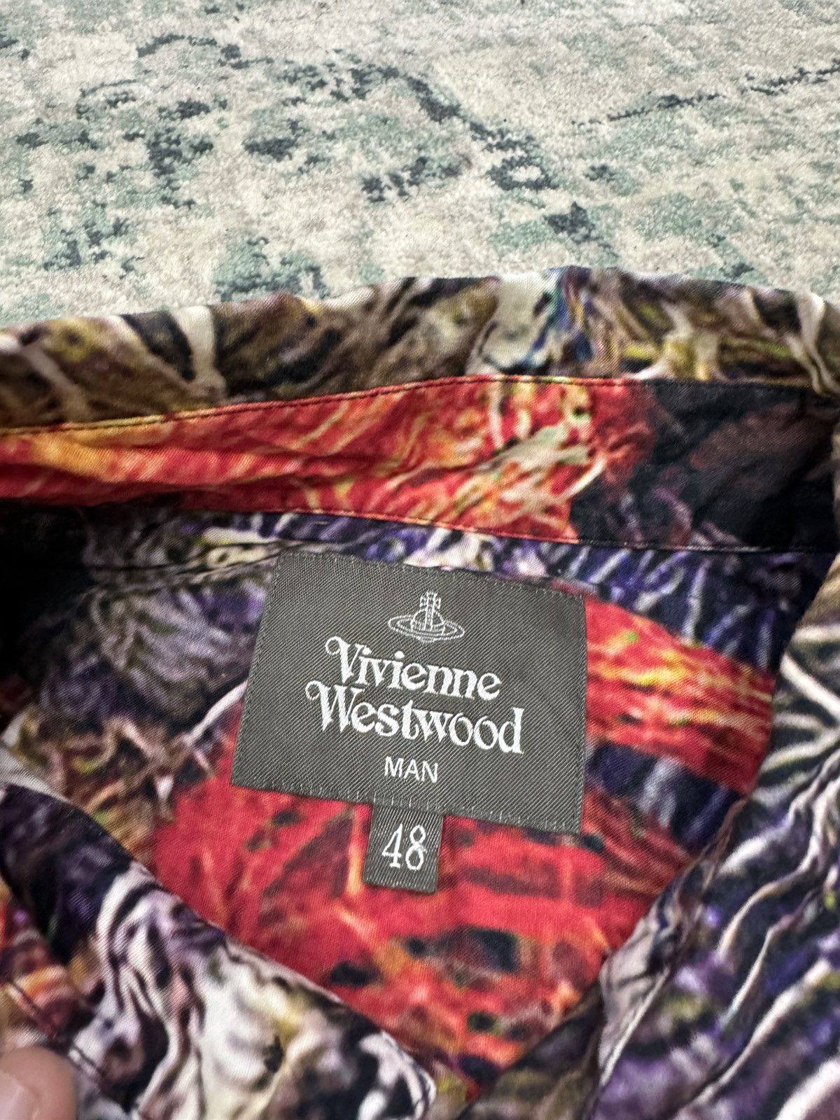 Vivienne Westwood VIVIENNE WESTWOOD MICROFIBER FULL PRINT BUTTON UP SHIRT Size US M / EU 48-50 / 2 - 7 Thumbnail