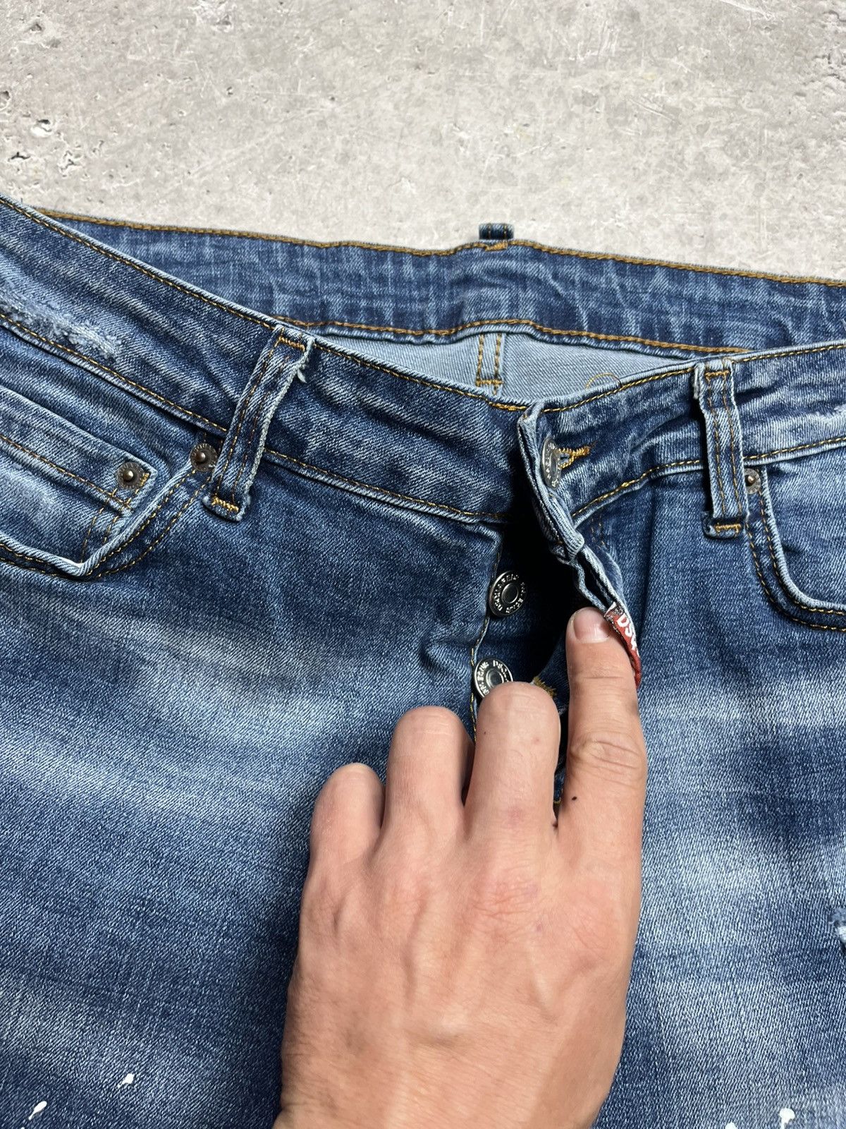 Dsquared2 Dsquared2 Slim Fit Skinny Jeans Blue Denim Made in Italy 52 Size US 34 / EU 50 - 10 Thumbnail