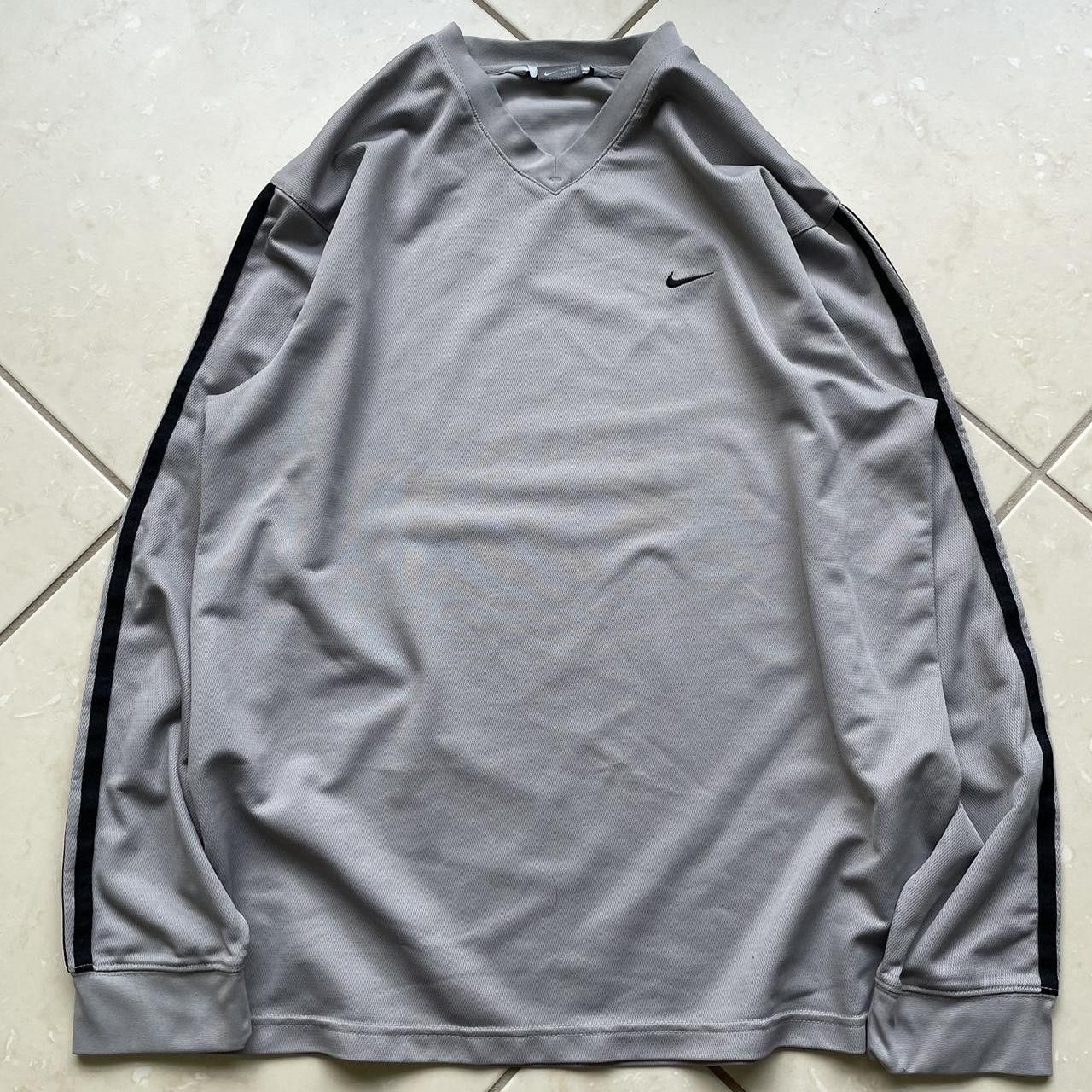 Nike × Vintage Vintage Y2K 90's Nike Long Sleeve Jersey Sweatshirt Size US L / EU 52-54 / 3 - 1 Thumbnail