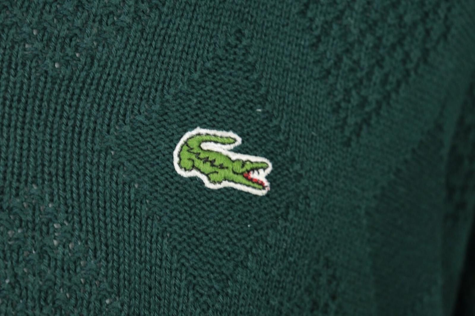 Lacoste Lacoste Chemise Green V-Neck Knit Sweater Size 6 / XL Size US M / EU 48-50 / 2 - 3 Thumbnail