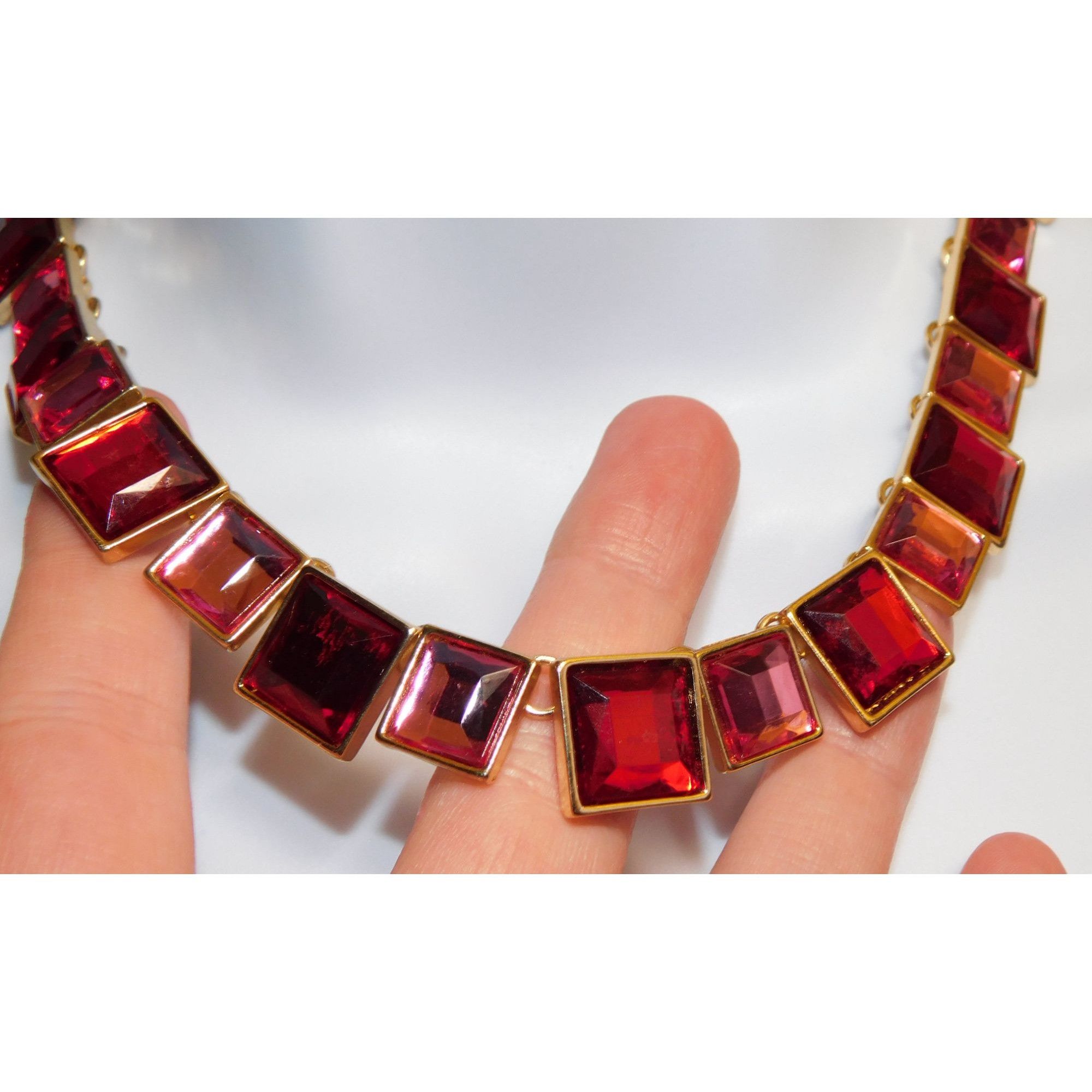 Other Charming Charlie Pink And Red Tile Necklace Size ONE SIZE - 7 Thumbnail