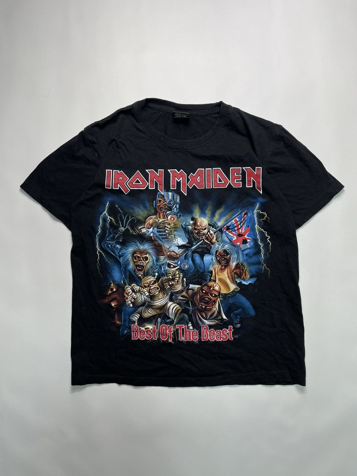 Band Tees RARE OG VTG 96 IRON MAIDEN BEST OF THE BEAST TEE Size US M / EU 48-50 / 2 - 2 Thumbnail