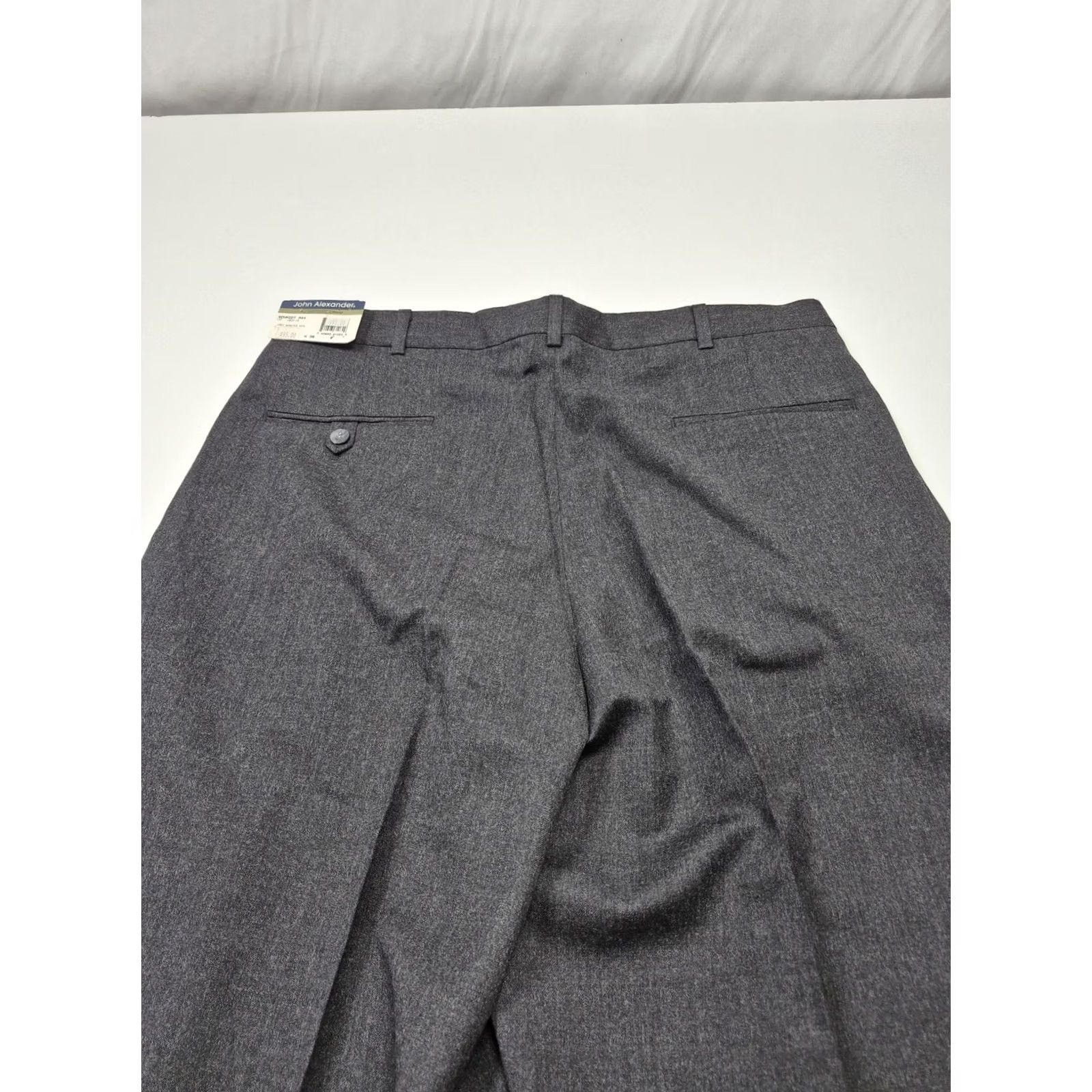 Vintage VINTAGE John Alexander Dress Pants Mens 38x36 Gray Wool Pleated Unhemmed USA NWT Size US 38 / EU 54 - 7 Thumbnail