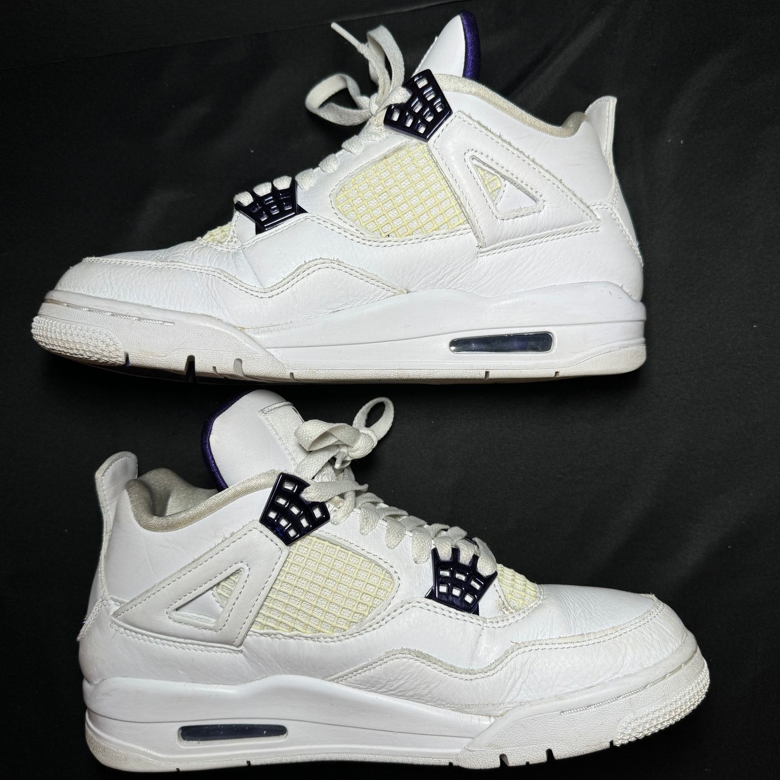 Jordan Brand × Nike Size 8 - Nike Air Jordan 4 Retro Purple Metallic Men's Shoes Size US 8 / EU 41 - 2 Thumbnail