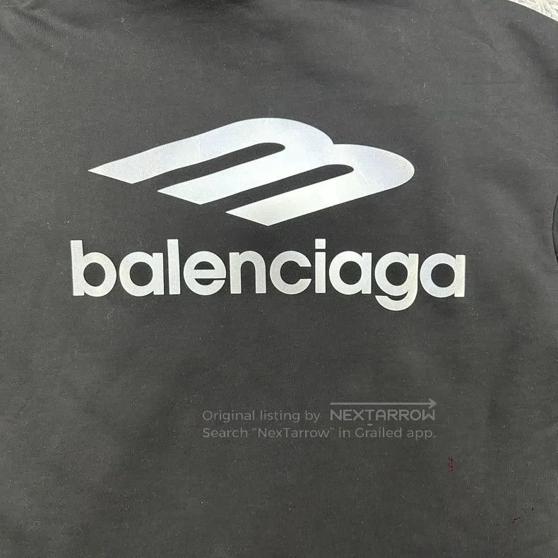Balenciaga Balenciaga Ski Hoodie with Reflective Logo and Fleece Lini Size US S / EU 44-46 / 1 - 4 Thumbnail