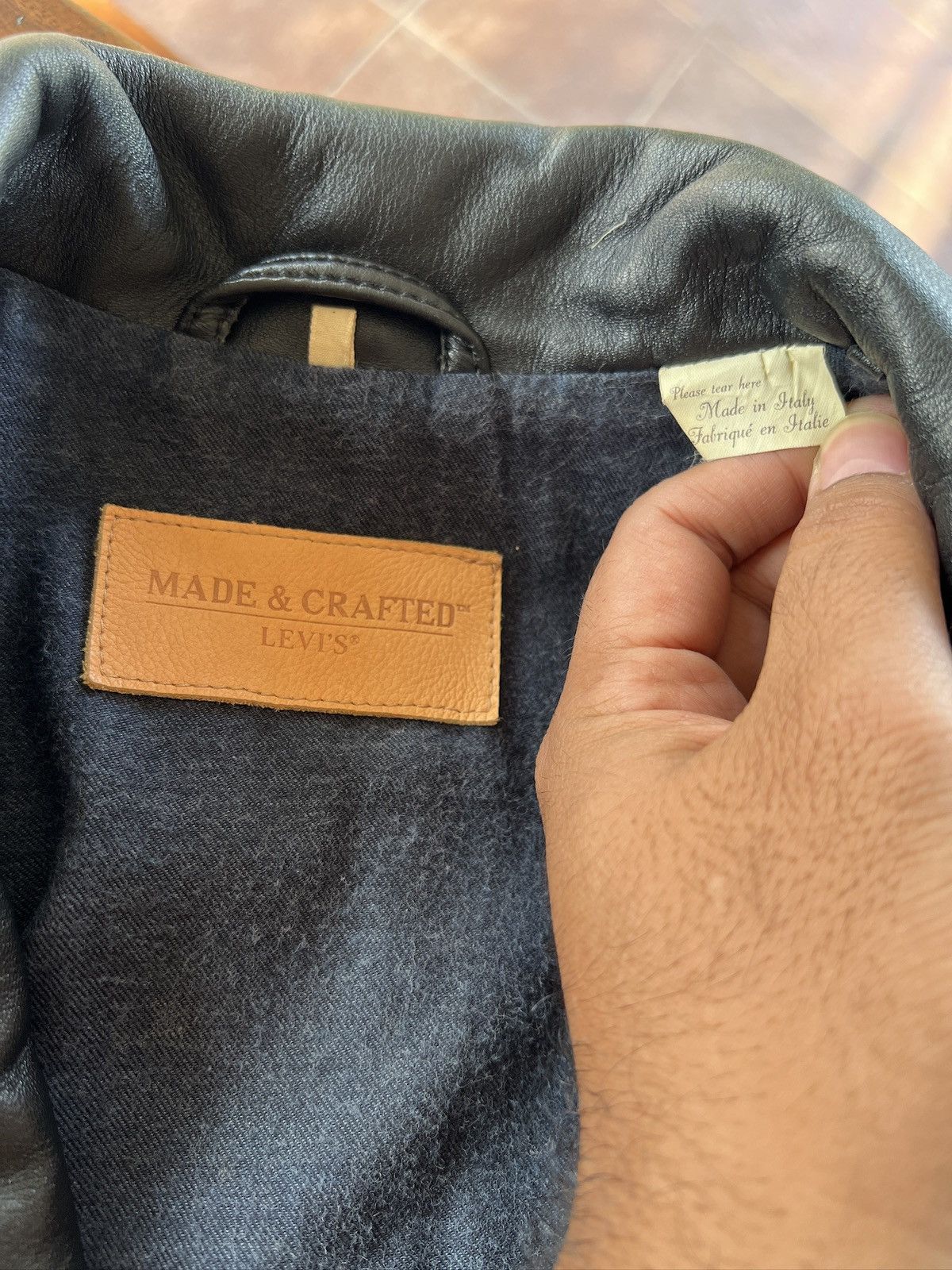 Levi's × Levi's Made & Crafted × Levi's Vintage Clothing Levi's Made & Crafted Perfecto Leather Jacket Size US M / EU 48-50 / 2 - 7 Thumbnail