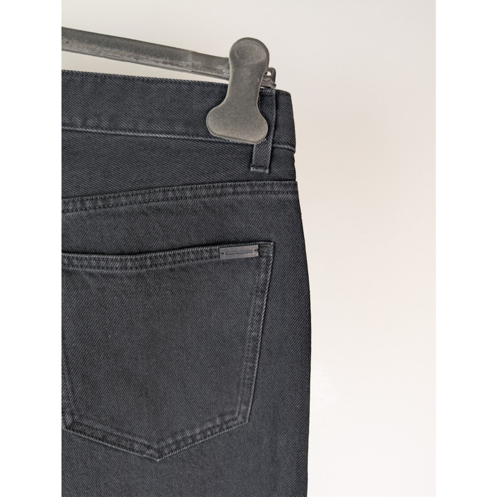 Saint Laurent Paris o1rshd1 Lame Orghini Baggy Ballon Denim Pants in Ewan Black Size US 32 / EU 48 - 14 Thumbnail