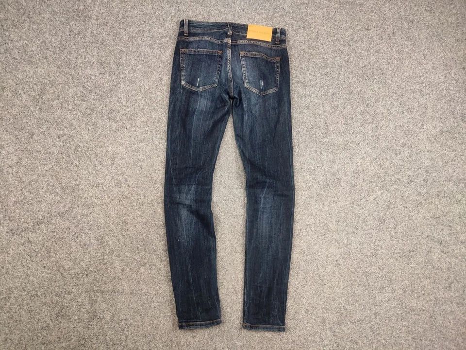 Balmain Pierre Balmain Design 17 CV Distressed Denim Slim Jeans Size US 26 / EU 42 - 8 Thumbnail