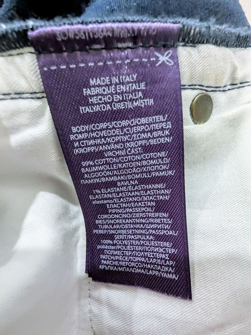 Ralph Lauren Purple Label Ralph Lauren Purple Label Coated Blue Jeans Size 27 Size 27" / US 4 / IT 40 - 6 Thumbnail