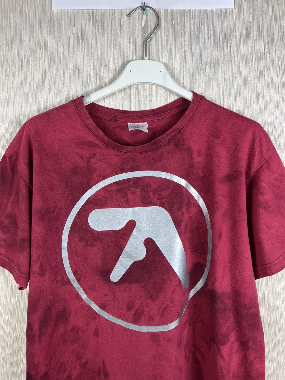 Band Tees × Vintage Vintage Aphex Twin 90s y2k silver logo tee tshirt distressed Size US M / EU 48-50 / 2 - 3 Thumbnail