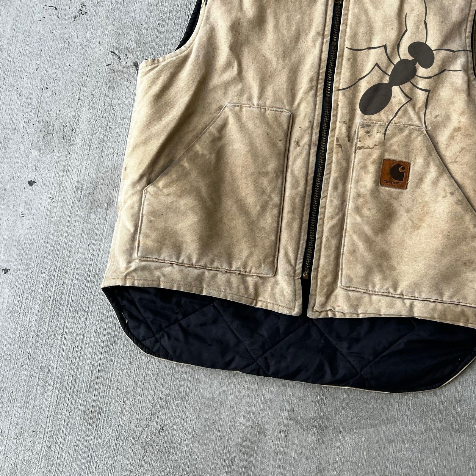 Carhartt × Vintage Carhartt V02 WET brown work wear vest Size US L / EU 52-54 / 3 - 3 Thumbnail