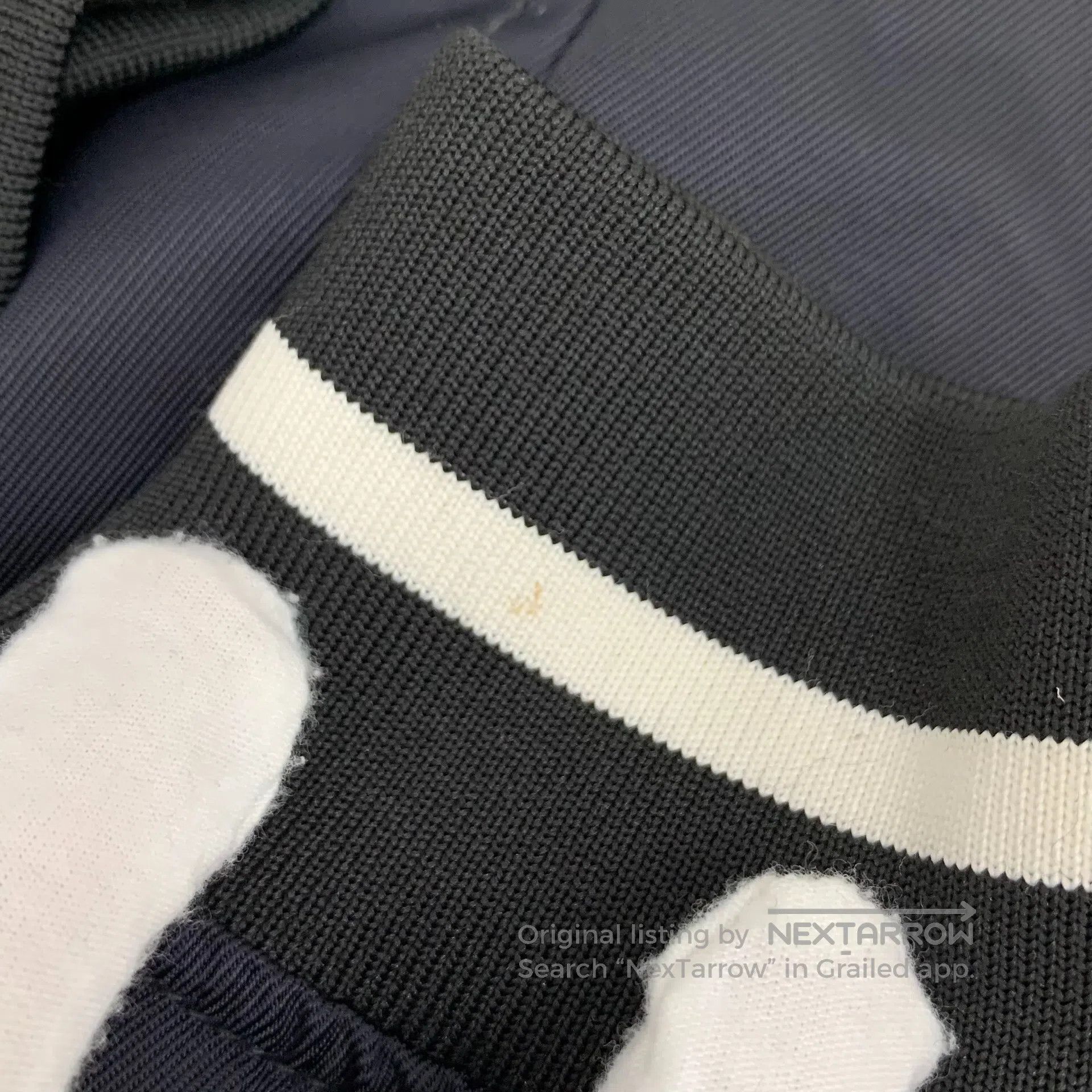 Armani Armani Black leather and wool blend stand collar single-br Size US M / EU 48-50 / 2 - 8 Thumbnail