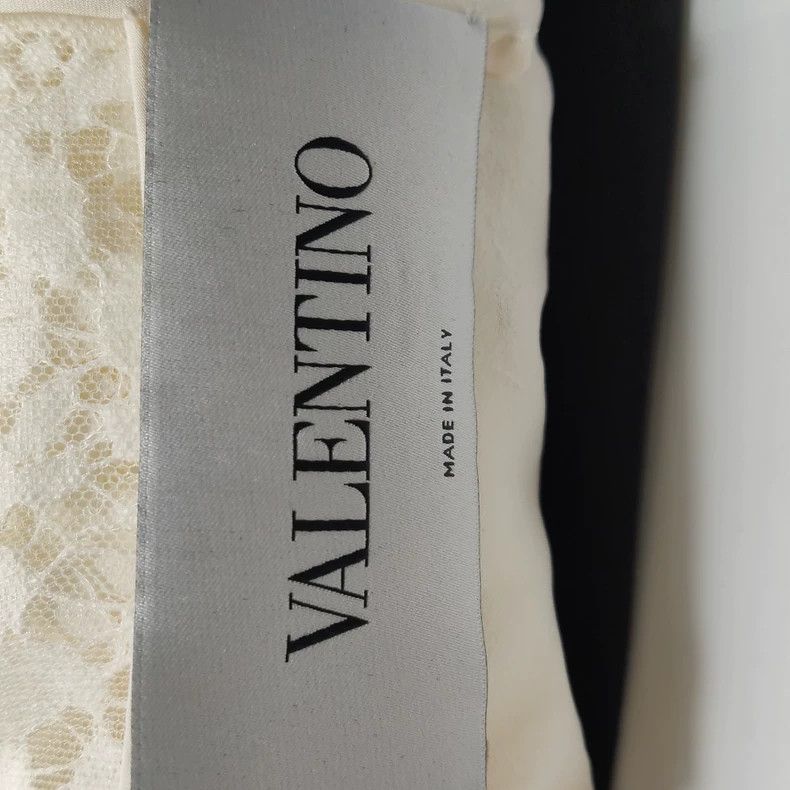 Valentino Valentino Cotton-paneled wool mulberry silk blend contrast Size XS / US 0-2 / IT 36-38 - 4 Thumbnail