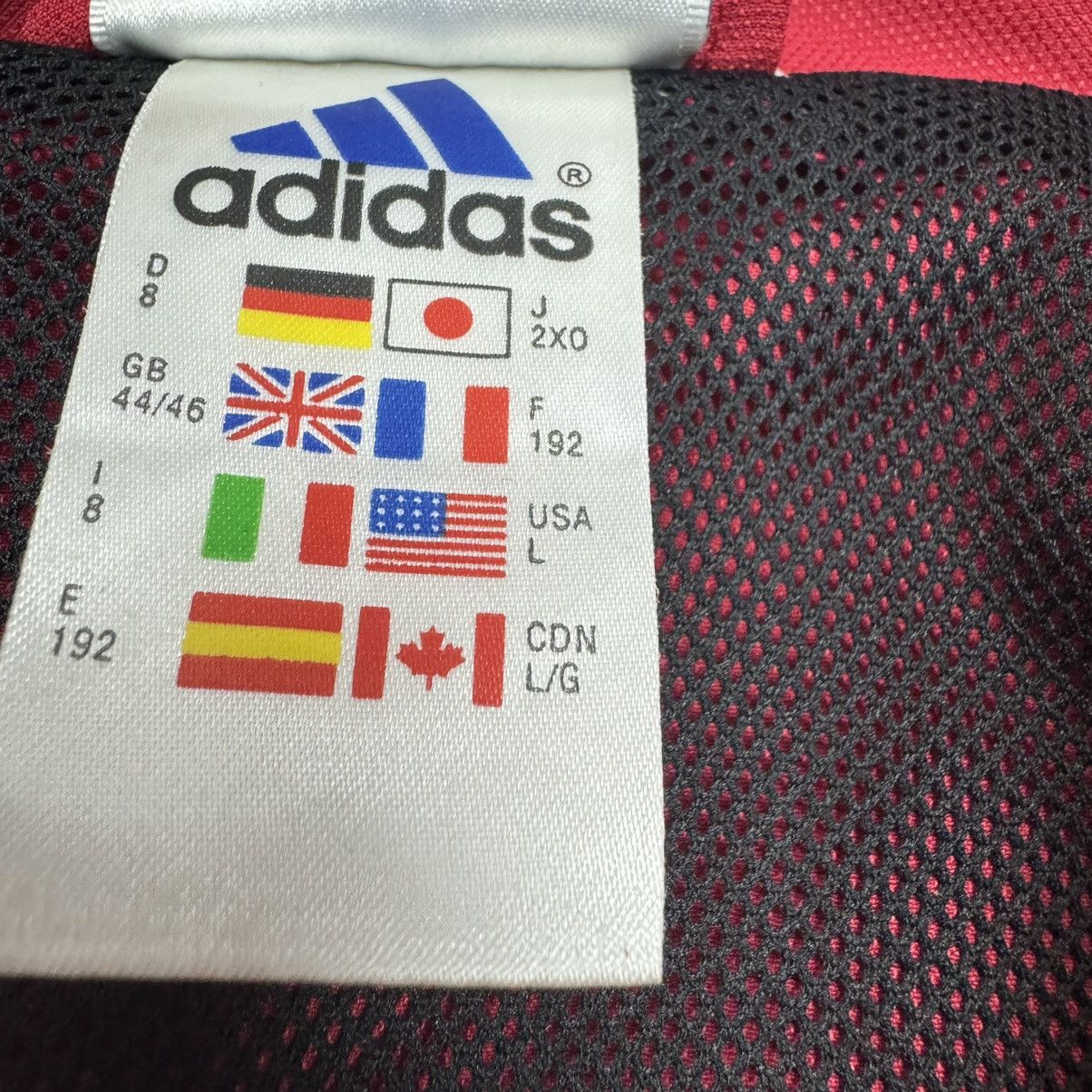 Adidas Vintage Y2K Adidas Sports 3 Stripes Track Jacket Red/Black Size US L / EU 52-54 / 3 - 15 Thumbnail