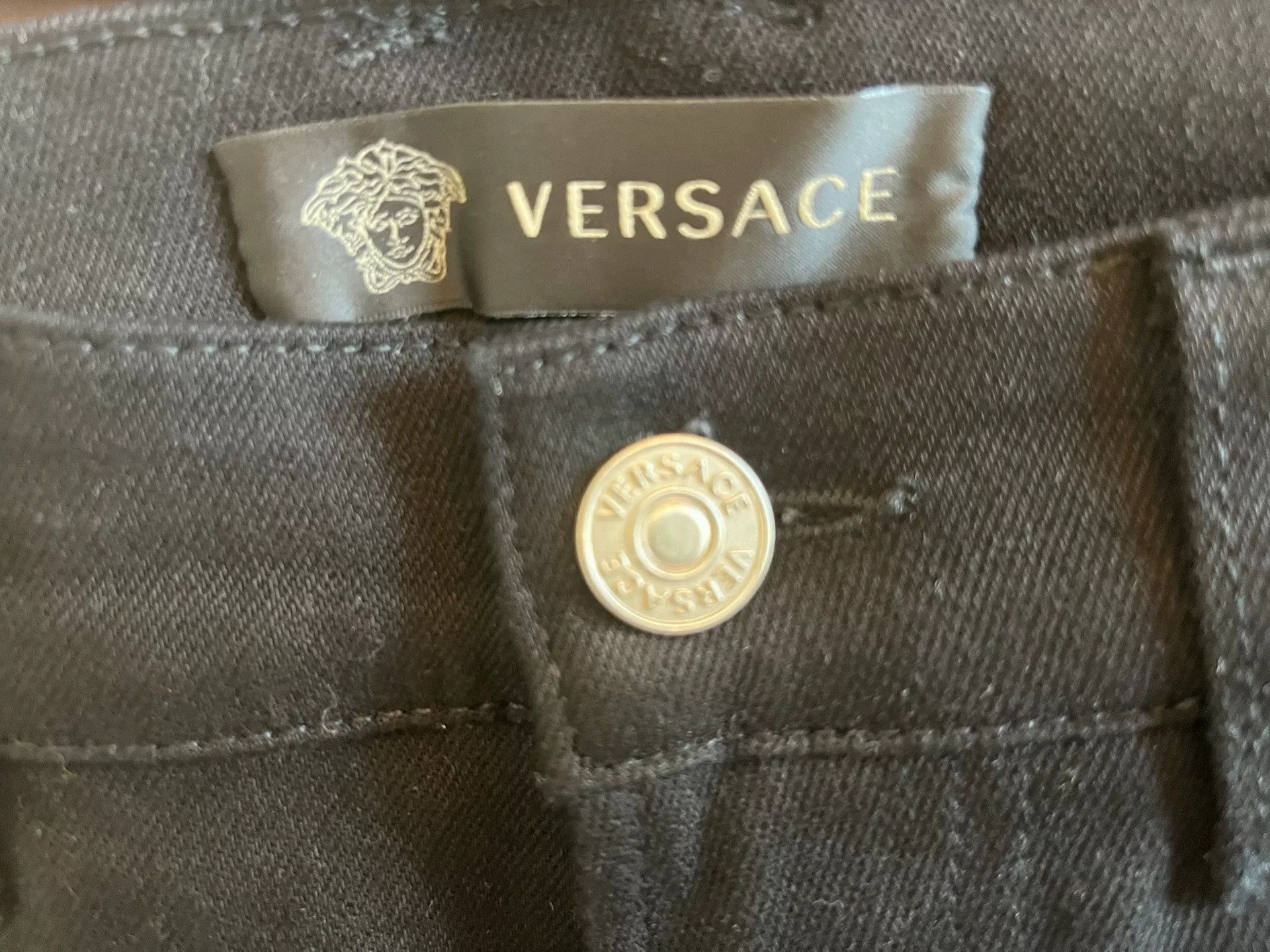 Versace Versace Main Line Hollow Ring Jeans Size US 30 / EU 46 - 2 Thumbnail