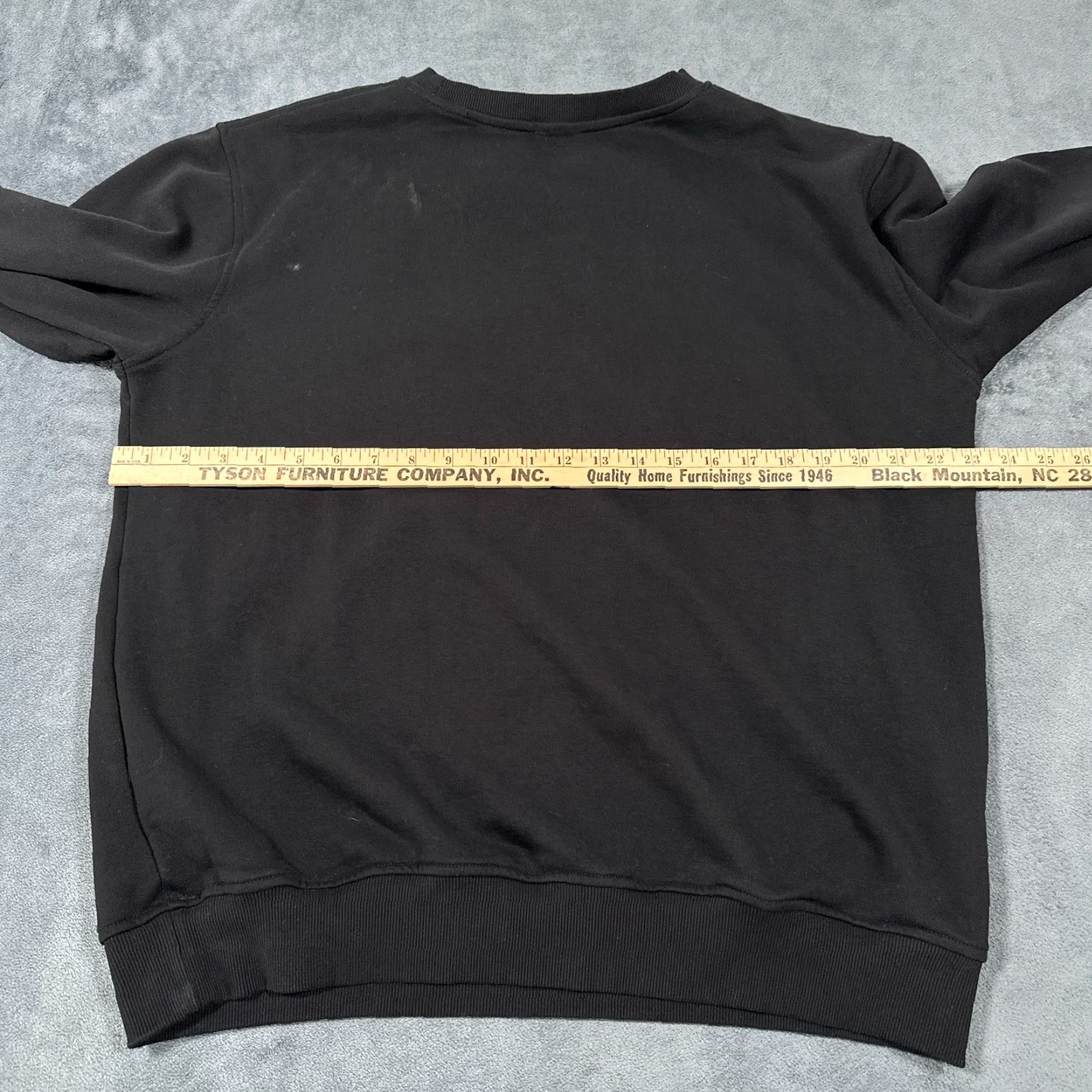 Kappa Kappa Sweatshirt Mens Large Black Crew Neck Luther Man Patches Lon Sleeve Graphic Print Size US L / EU 52-54 / 3 - 5 Thumbnail
