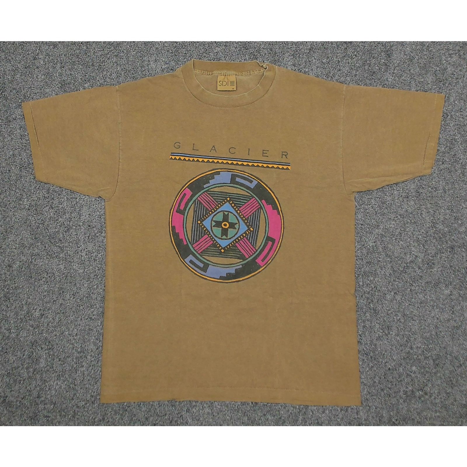 Vintage Vintage 90s Faded Southwest Geometric Glacier Tee Boxy Large Size US L / EU 52-54 / 3 - 3 Thumbnail
