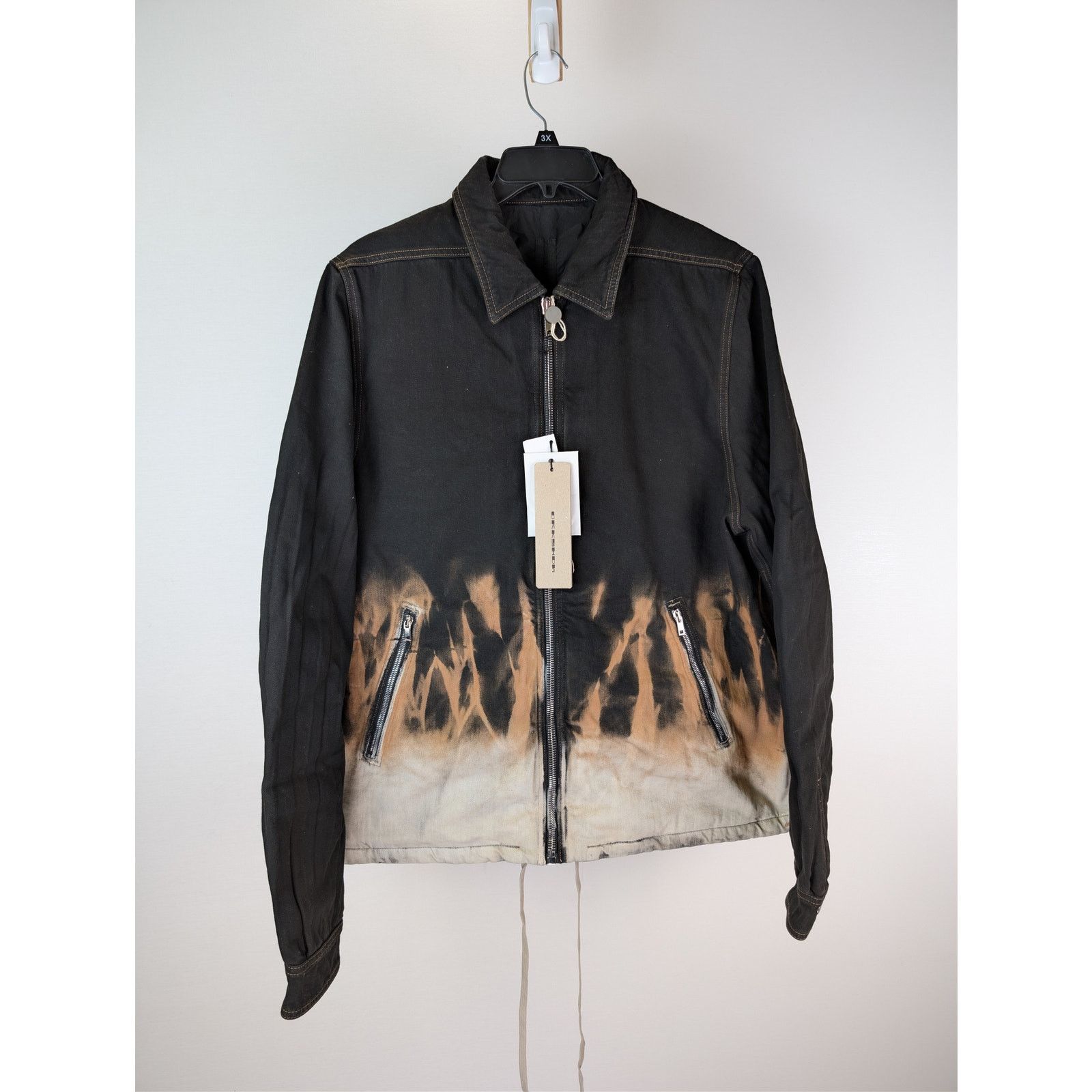 Rick Owens Drkshdw o1rshd1 Zip Front Jacket in Black/Terra Size US L / EU 52-54 / 3 - 1 Thumbnail