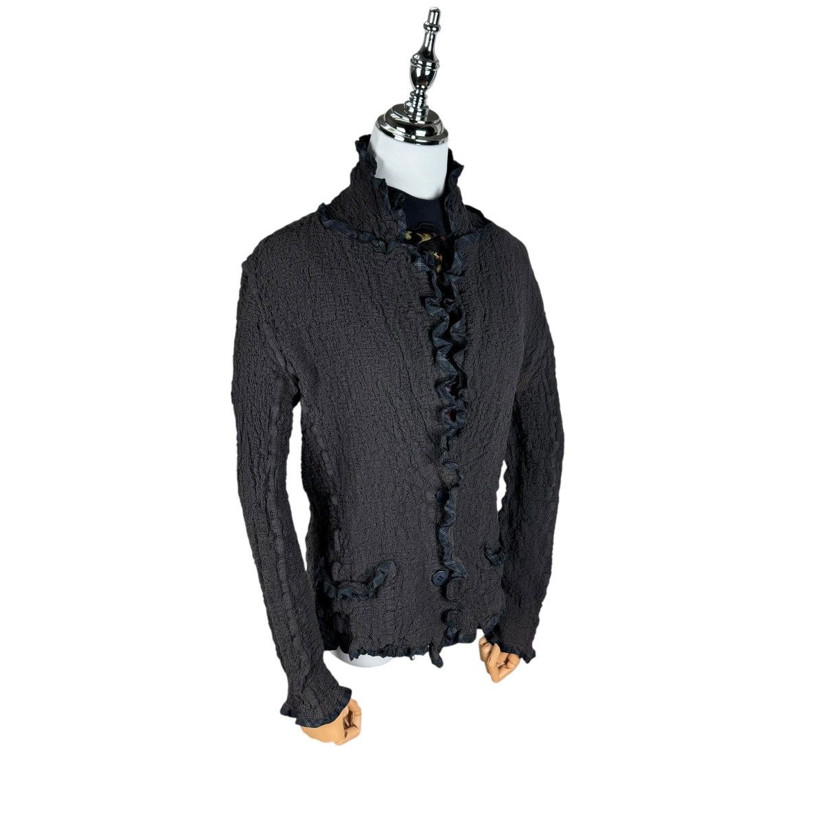 Issey Miyake ☀️ISSEY MIYAKE ME PLEATS CARDIGAN SWEATER Size M / US 6-8 / IT 42-44 - 2 Thumbnail