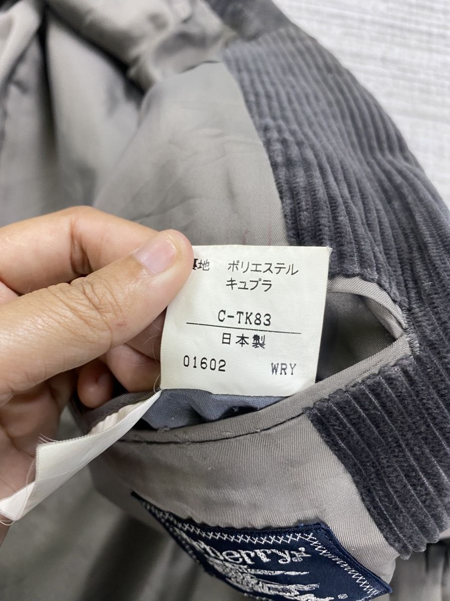 Burberry × Vintage Vtg 90s Burberrys London Corduroy Blazer Jacket Size US M / EU 48-50 / 2 - 10 Thumbnail