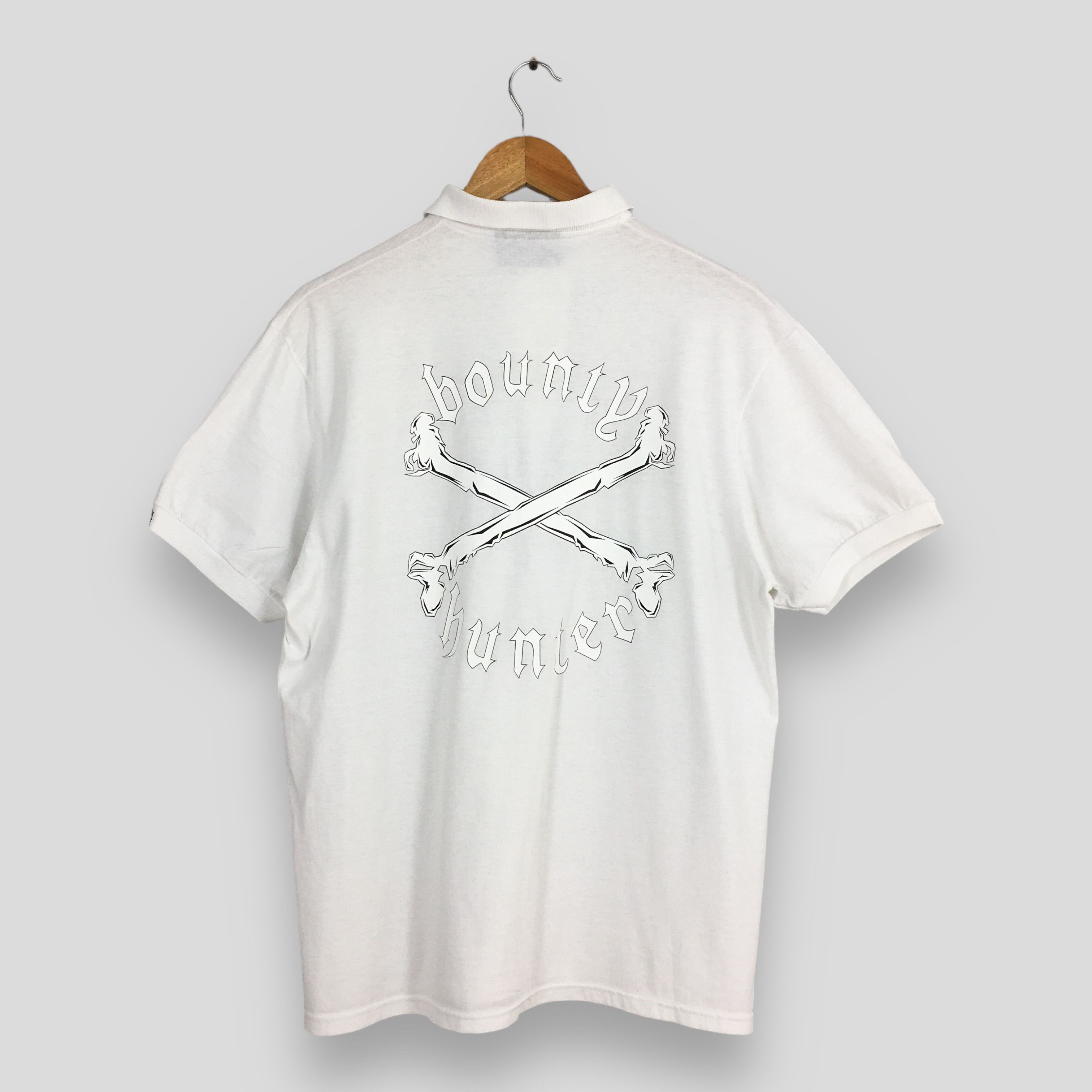 Bounty Hunter × Japanese Brand Vintage Bounty Hunter Japan Skull Bones Polo Shirt Medium Size US M / EU 48-50 / 2 - 6 Thumbnail